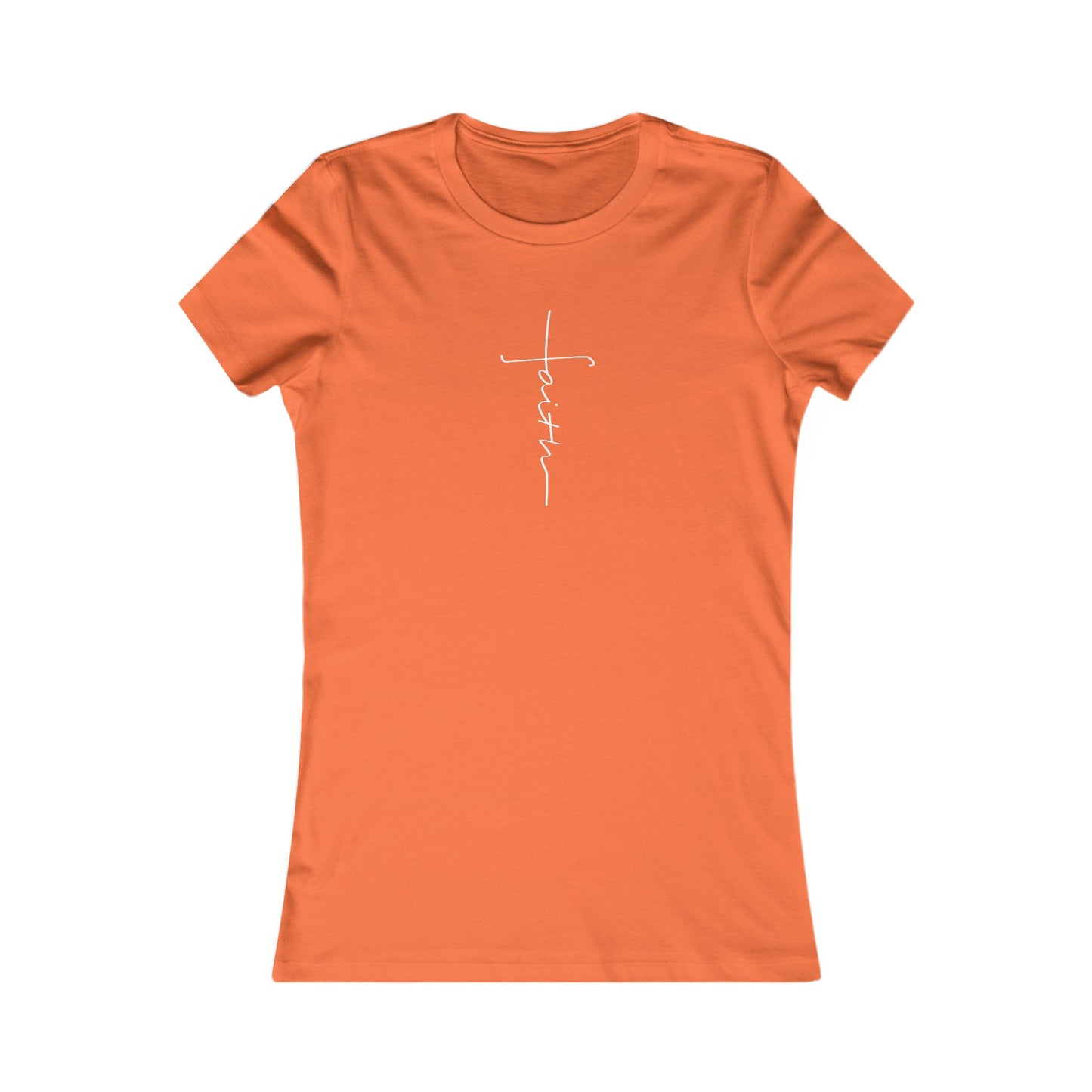 Cross Made From Faith Women's Fitted Tshirt (White) - Sweet Baby Jeez Teez