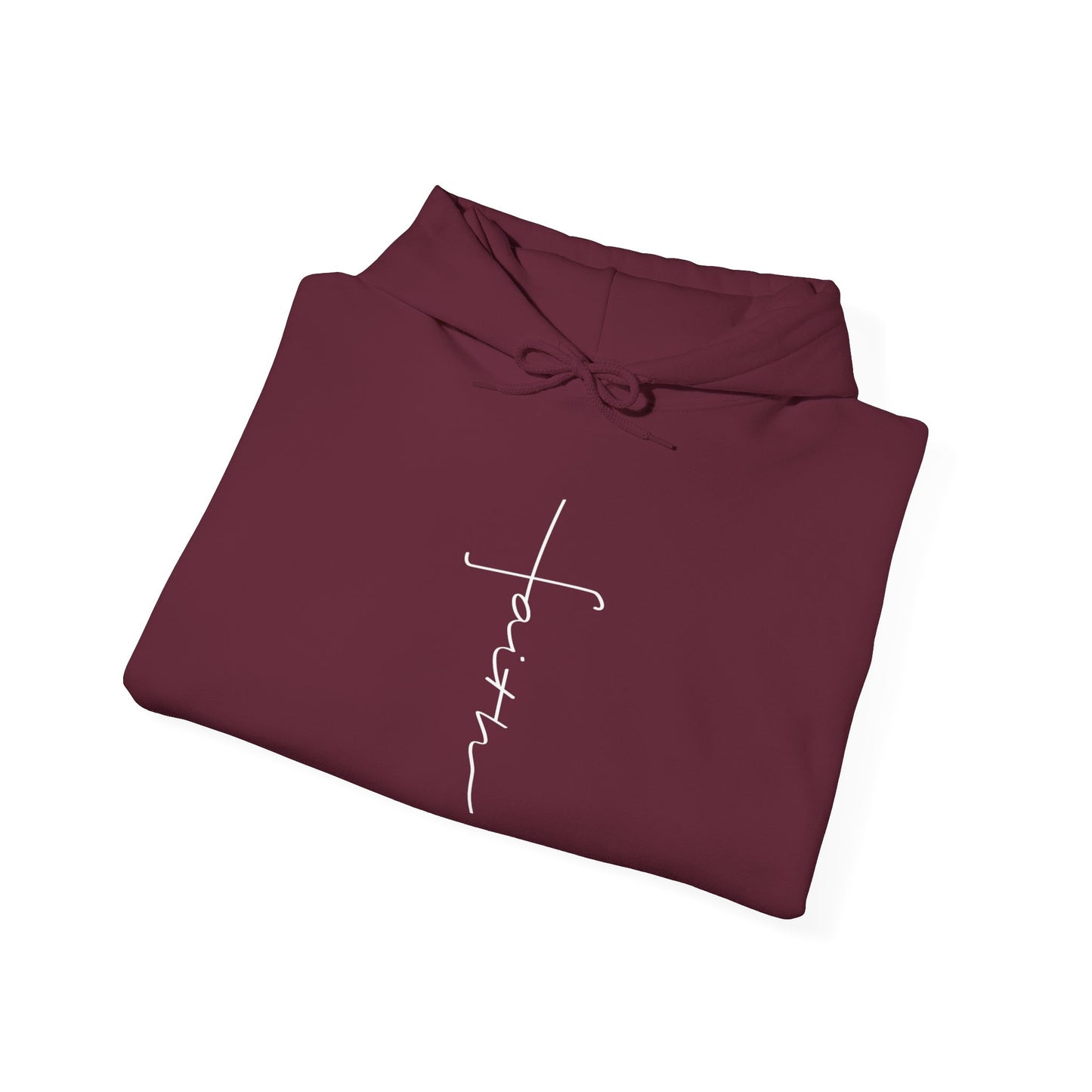 Cross Made From Faith Women's Hoodie (White) - Sweet Baby Jeez Teez