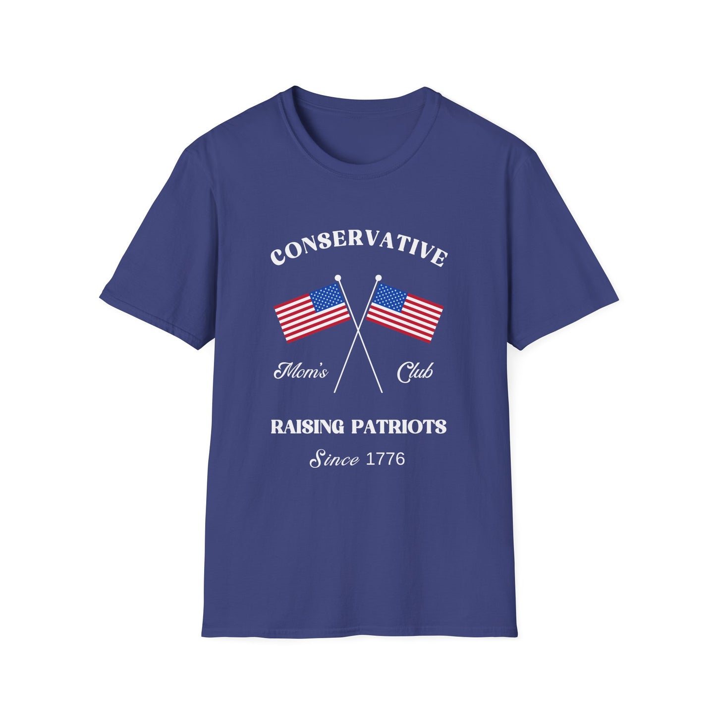 Conservative Mom's Club Women's Plus/Relaxed Tshirt (White Logo)