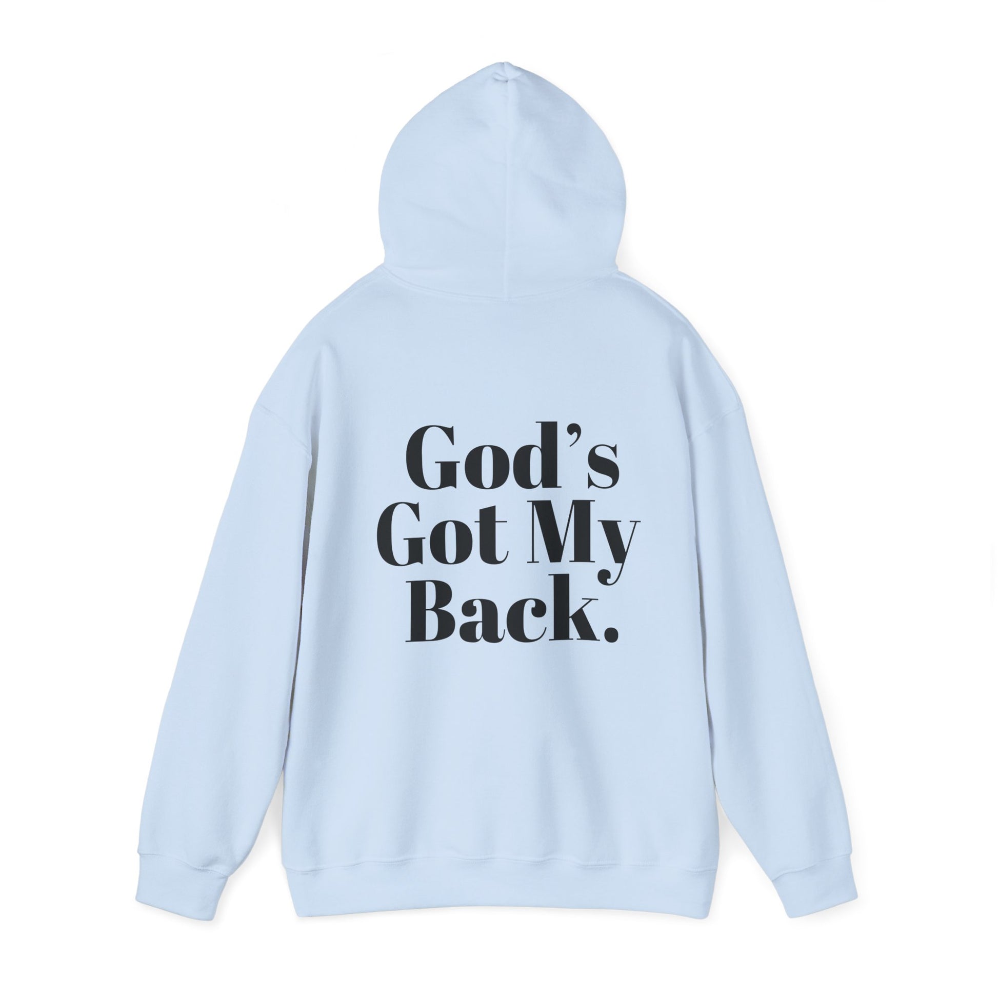 God's Got My Back Men's Hoodie (Black Logo) - Sweet Baby Jeez Teez