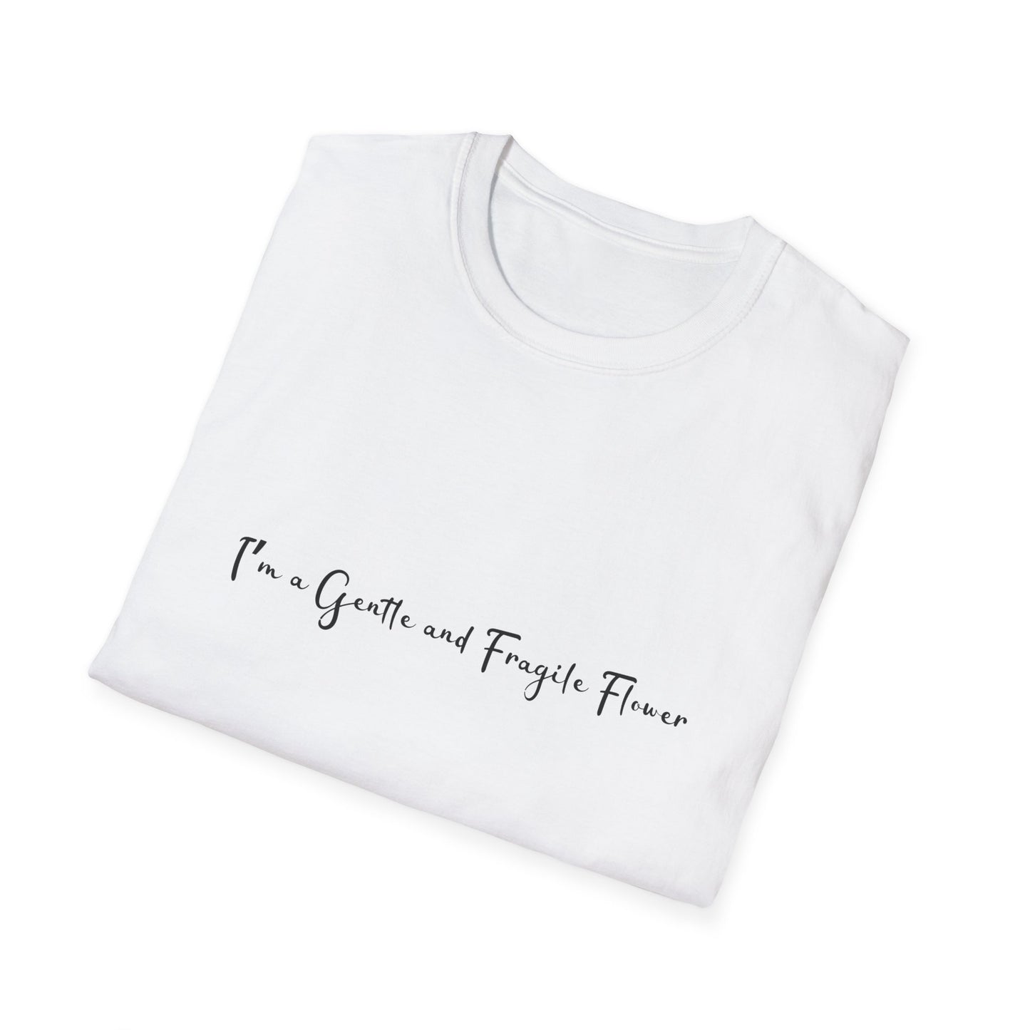 Fragile Flower Womens Relaxed/Plus Tshirt (FP Black Logo) - Sweet Baby Jeez Teez