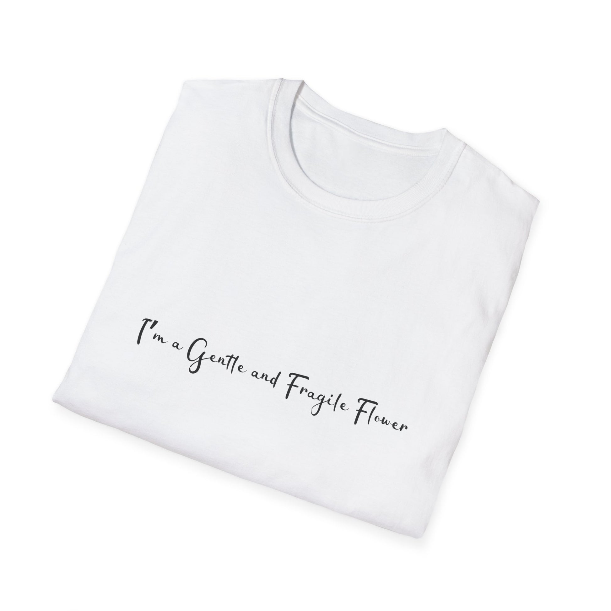 Fragile Flower Womens Relaxed/Plus Tshirt (FP Black Logo) - Sweet Baby Jeez Teez