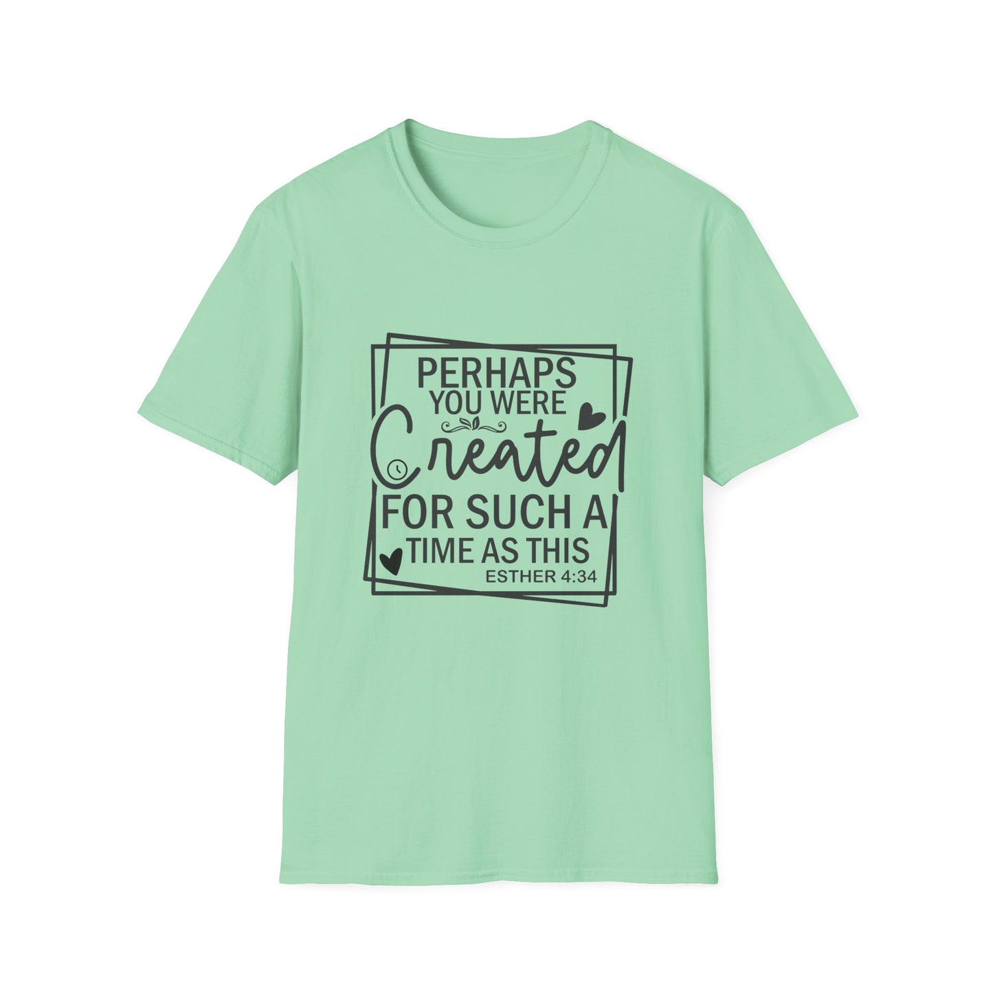 Esther 4:14 Women's Relaxed Softstyle Tshirt (Black Logo) - Sweet Baby Jeez Teez
