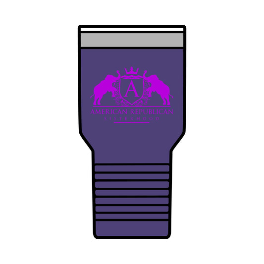 ARS Insulated Tumbler (30oz Purple with Hot Pink Logo)