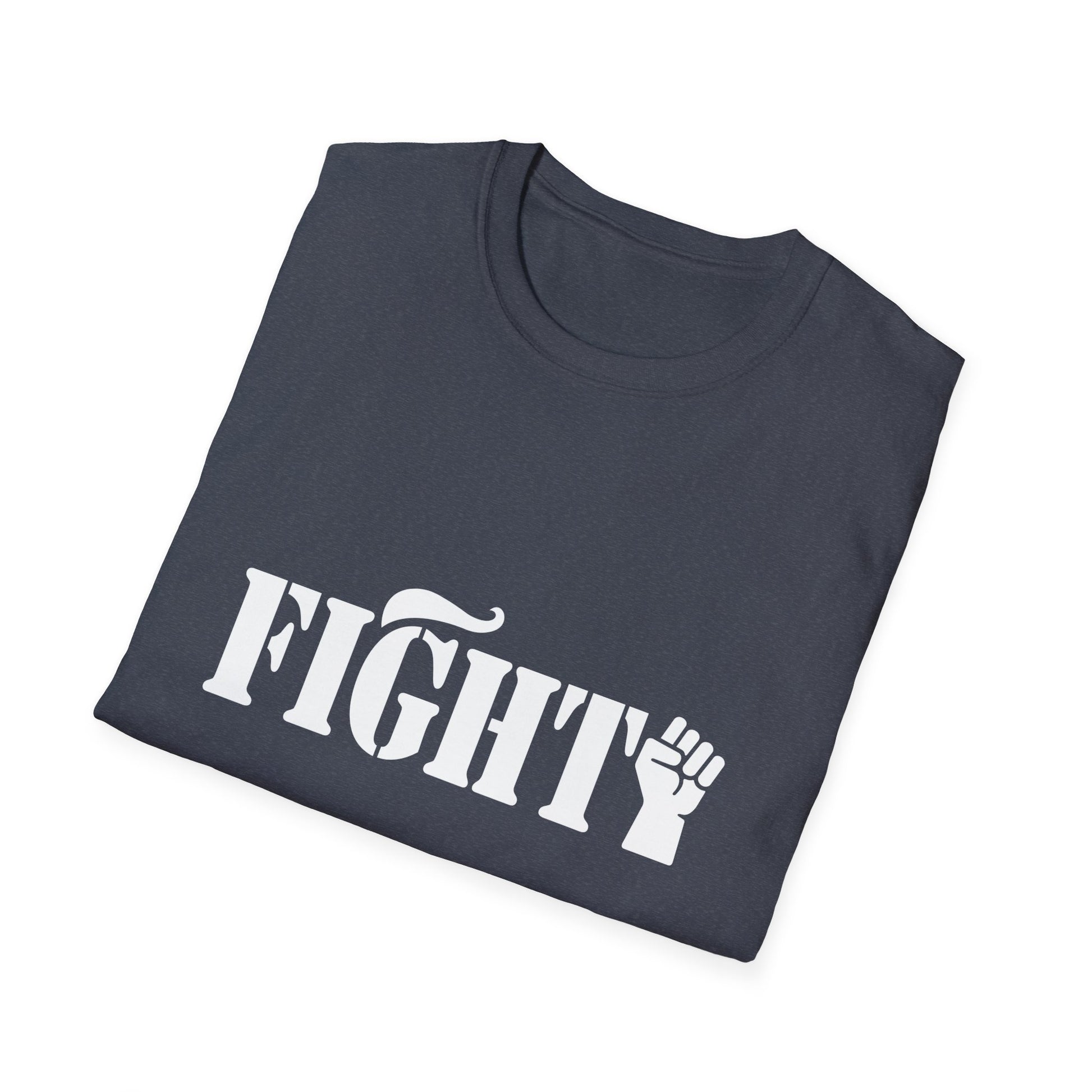 Fight Women's Relaxed/Plus Tshirt (White Fist Logo) - Sweet Baby Jeez Teez