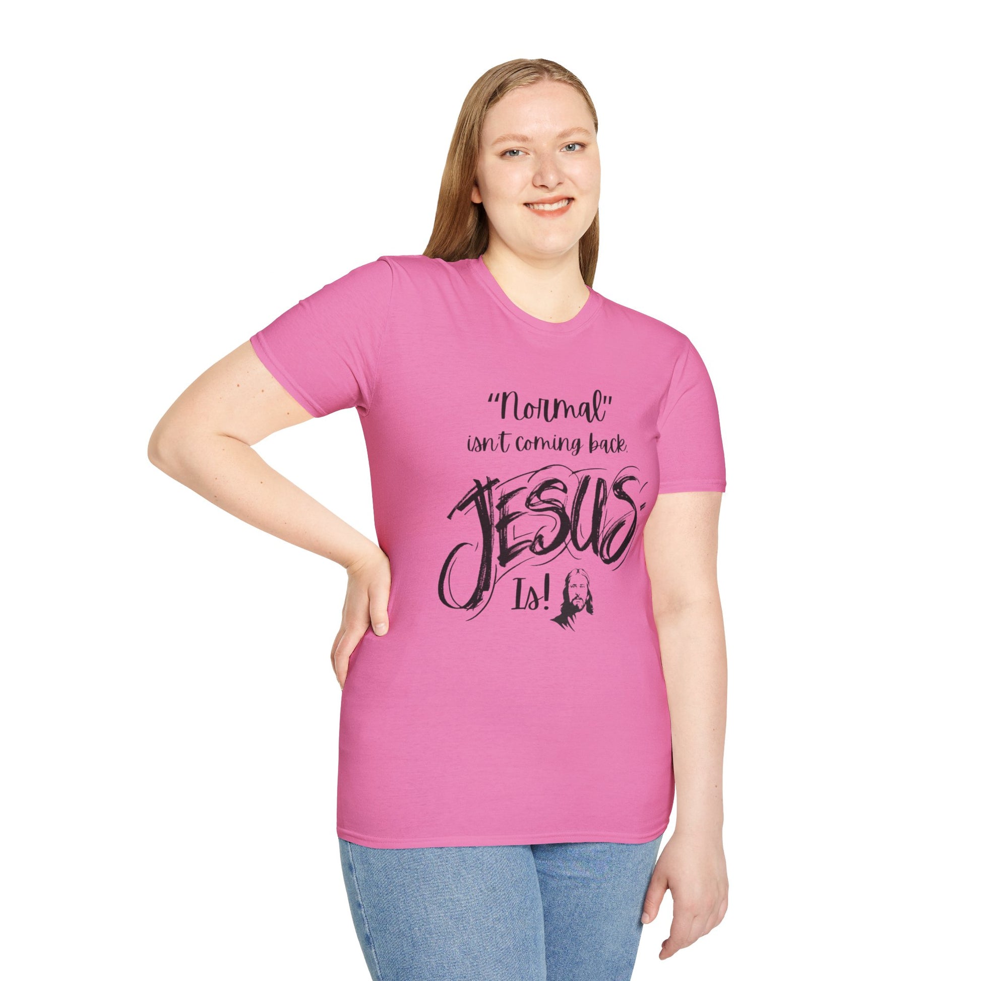 Normal isn't Coming Back Women's Relaxed/Plus Tshirt (Black Logo)) - Sweet Baby Jeez Teez