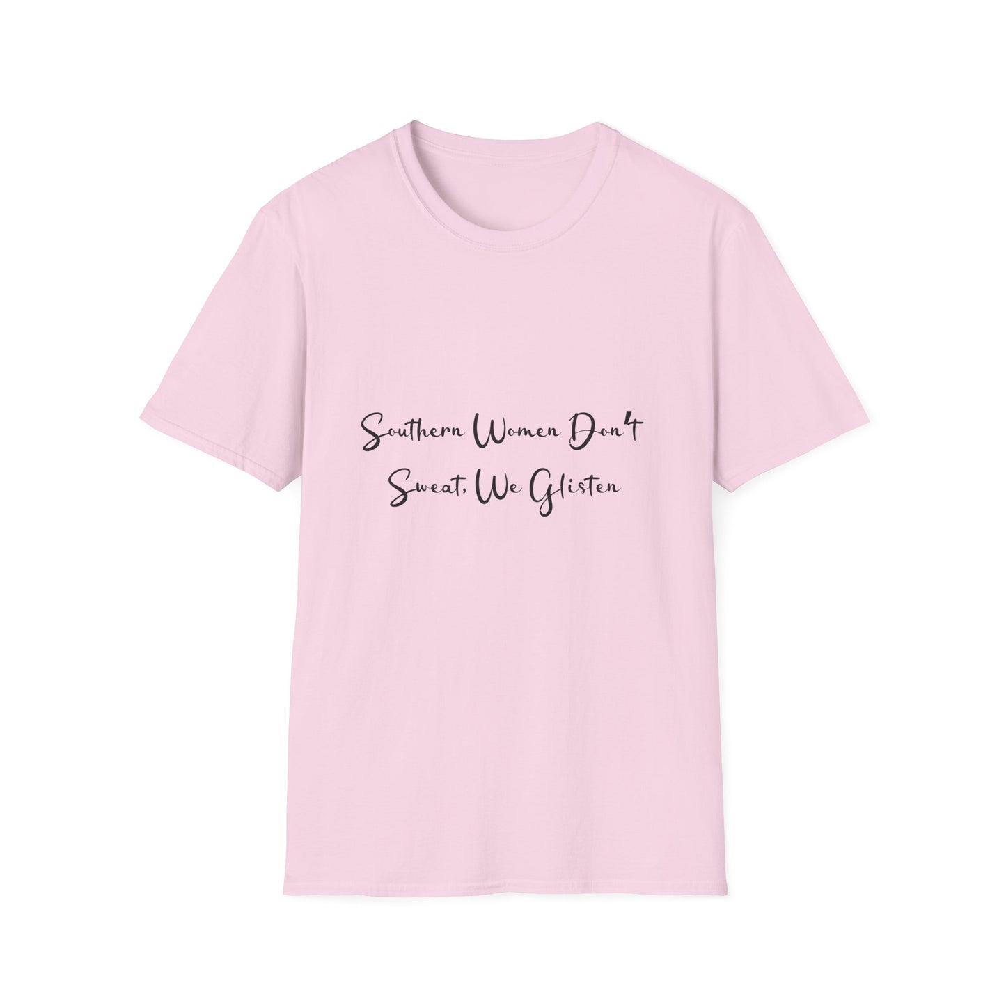 "Southern Women Glisten" Women's Relaxed/Plus Tshirt (NP Black Logo)