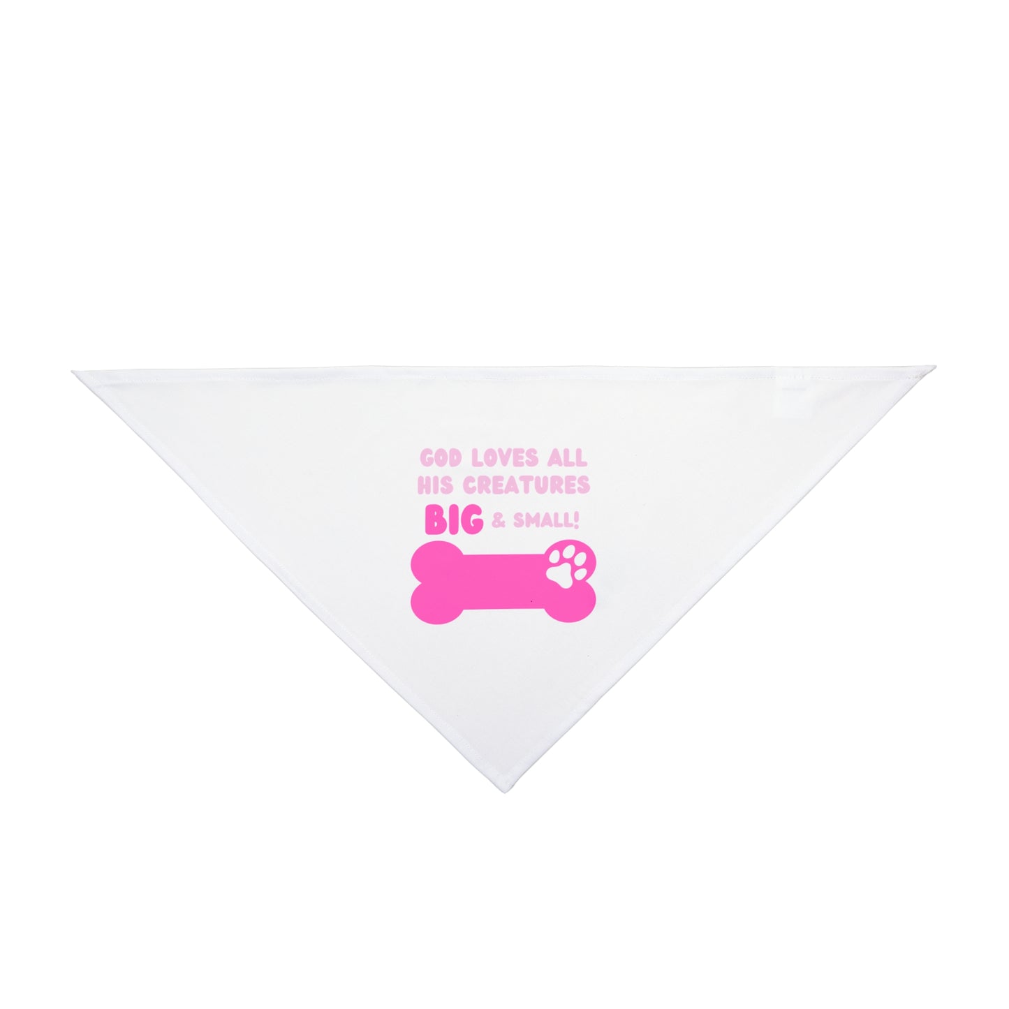 God Loves All Doggo Bandana (Pink Logo) - Sweet Baby Jeez Teez