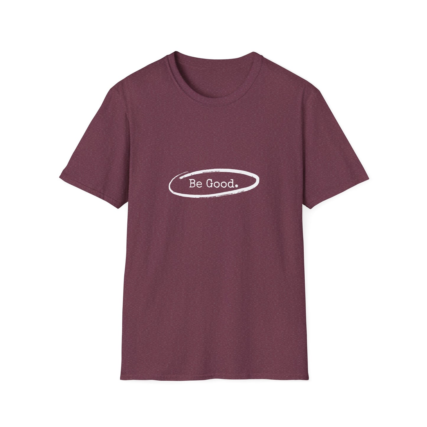 Be Good Men's Maroon Tshirt (AGGIE - White Logo) - Sweet Baby Jeez Teez