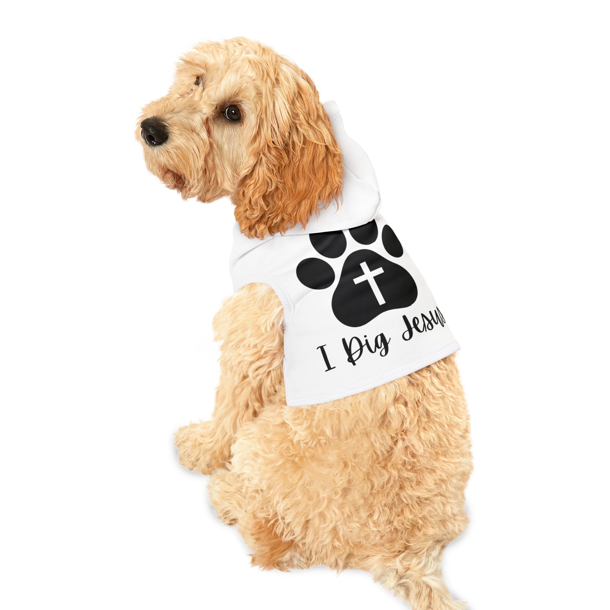 I Dig Jesus Doggo Hoodie (Black and White Logo) - Sweet Baby Jeez Teez