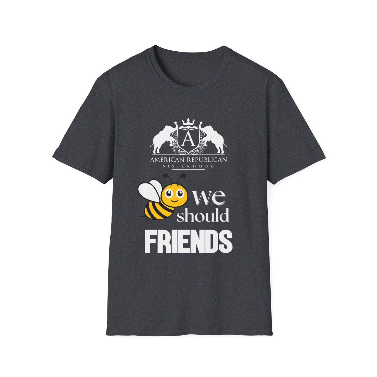 Bee Friends Women's Relaxed/Unisex Tshirt (ARS - Cartoon Logo) - Sweet Baby Jeez Teez