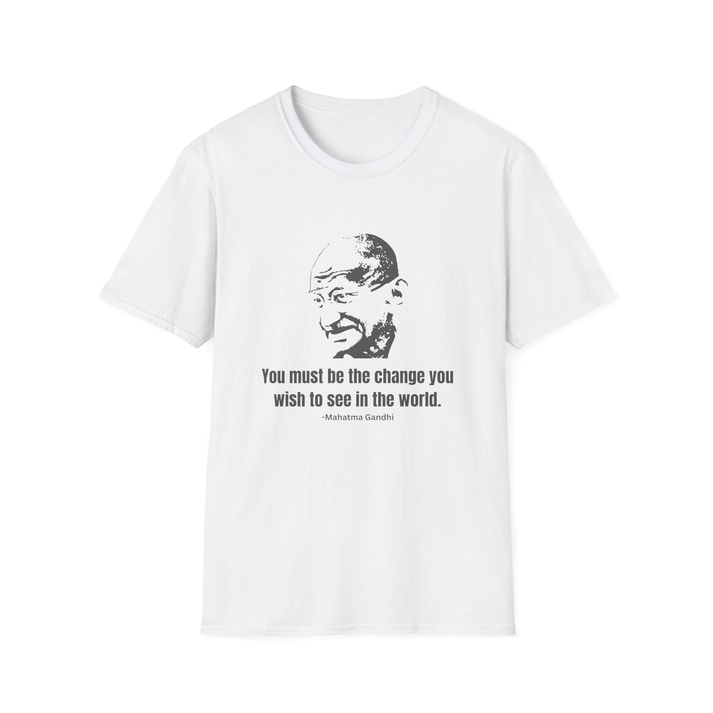 Be the Change Women's Relaxed/Plus Tshirt (IW Gray Logo) - Sweet Baby Jeez Teez