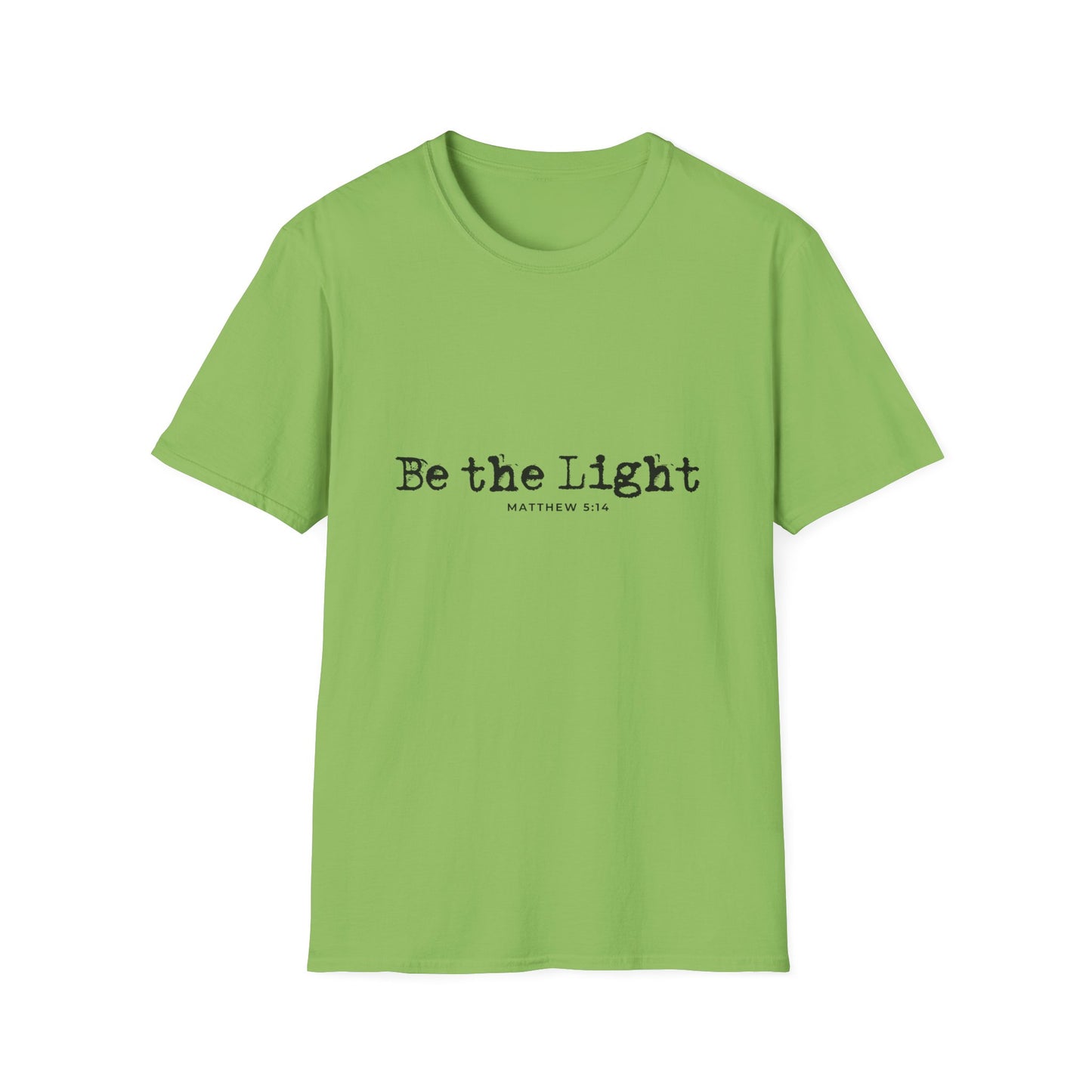 Be the Light Mens Relaxed Tshirt (Black Logo) - Sweet Baby Jeez Teez