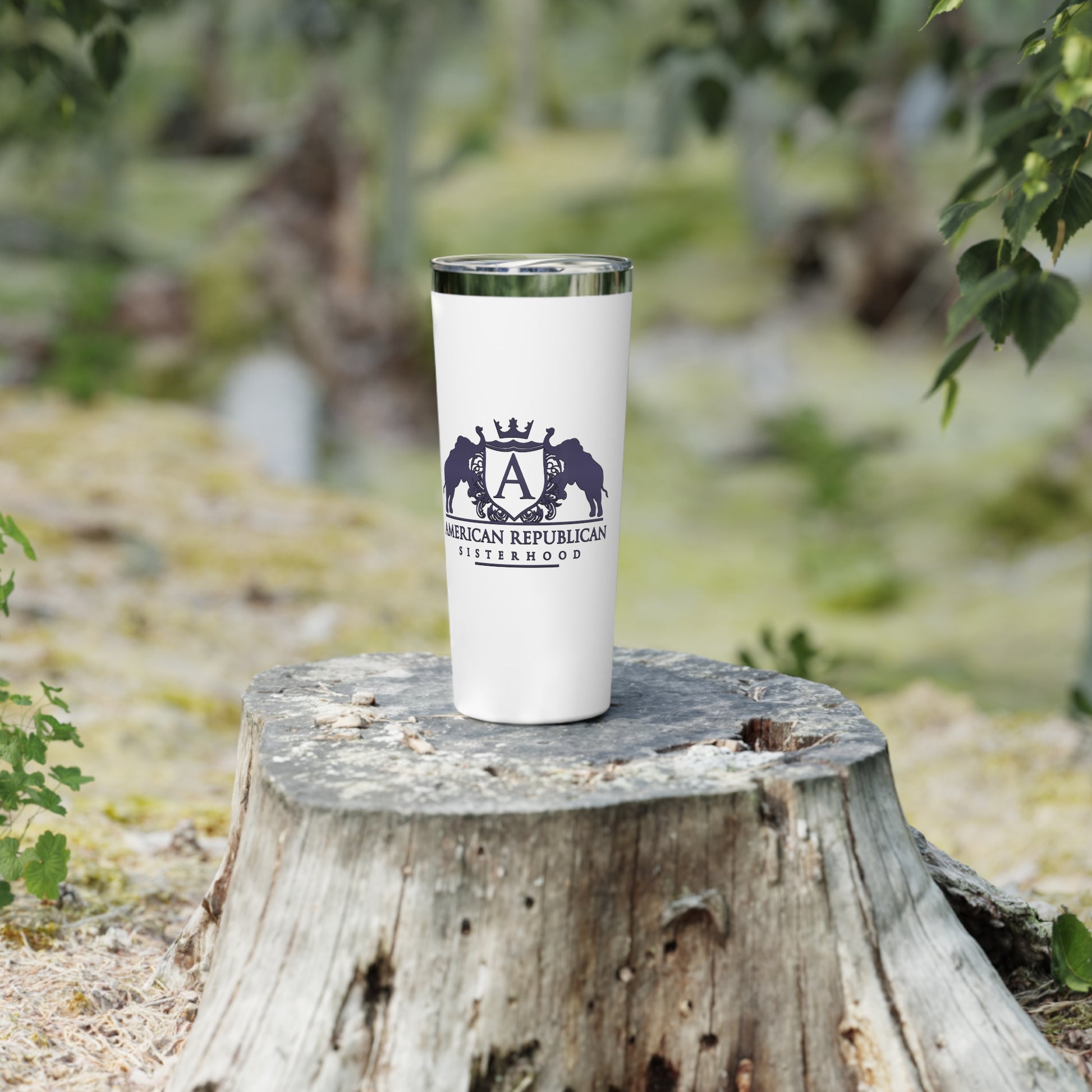 ARS Black Plum Logo Copper Vacuum Insulated Tumbler, 22oz - Sweet Baby Jeez Teez