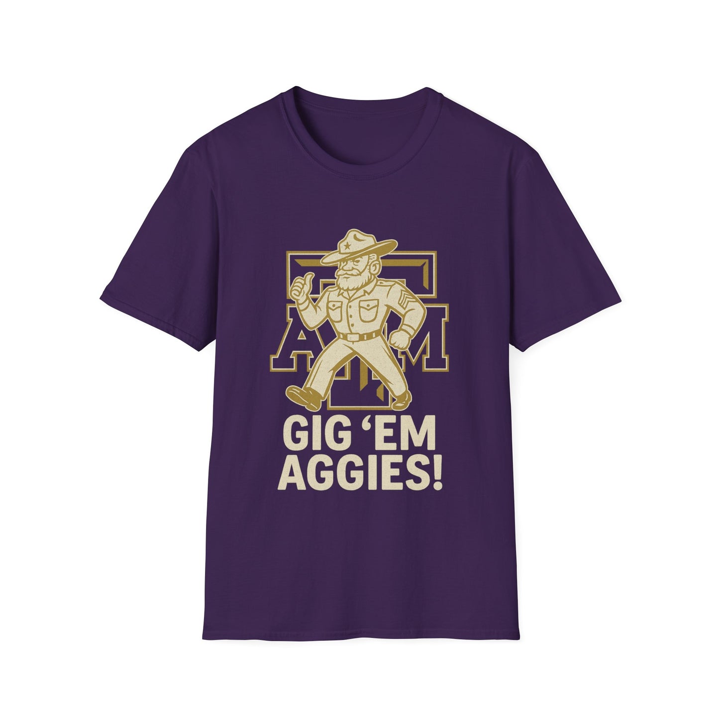 Gig 'Em Aggies Texas A&M Unisex Softstyle T-Shirt - Sweet Baby Jeez Teez