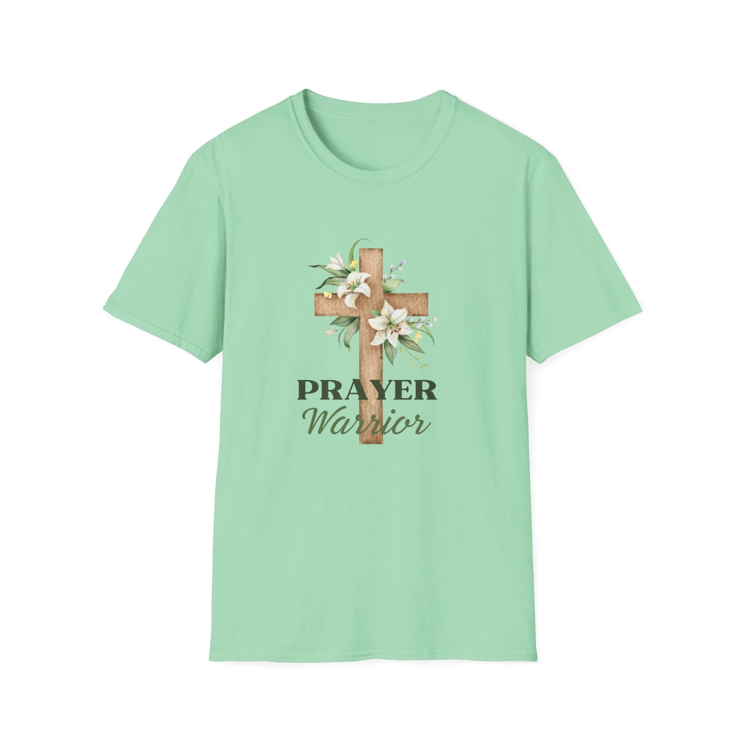 Prayer Warrior Women's Relaxed/Plus Tshirt (Lillies Logo) - Sweet Baby Jeez Teez