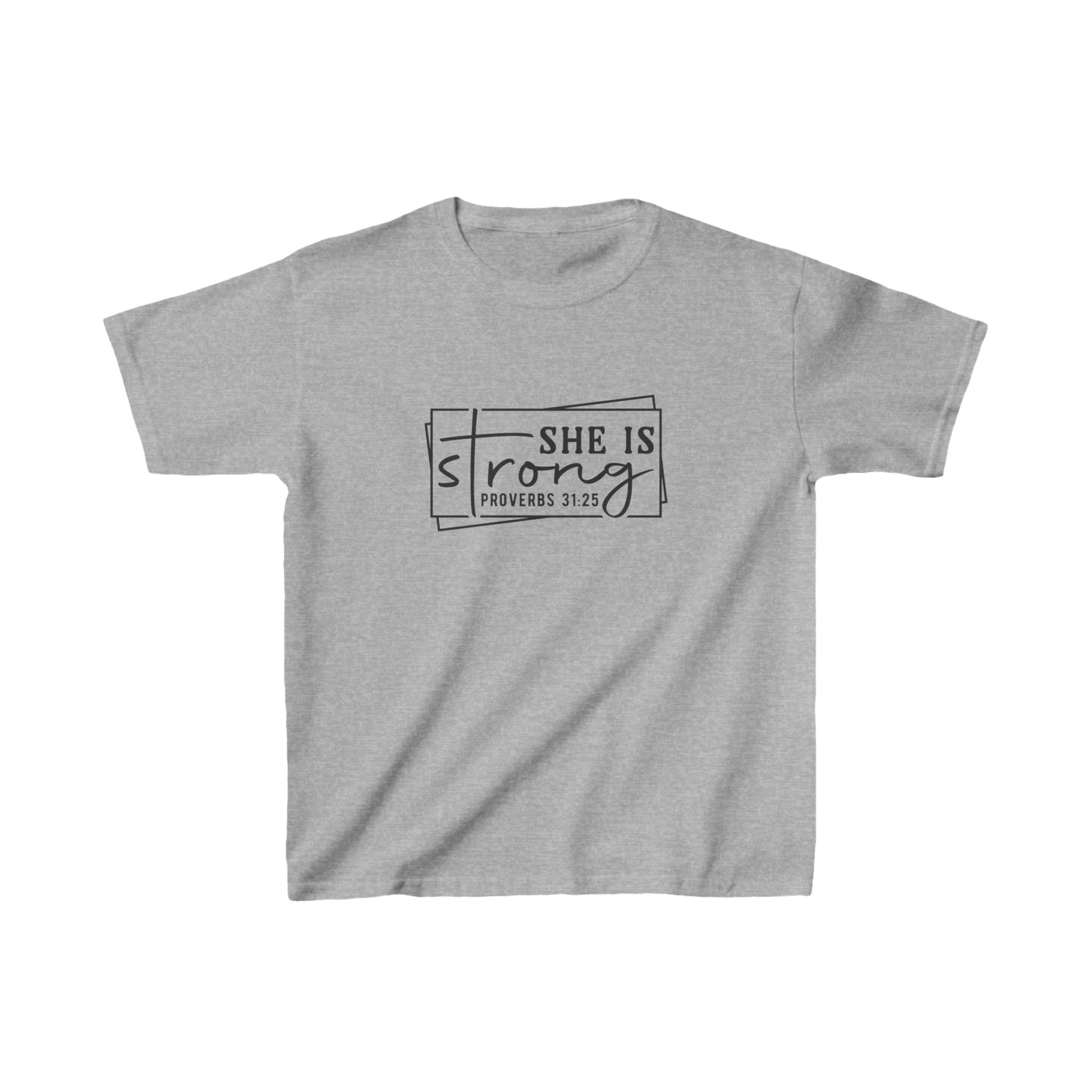 She is Strong Girl's Tshirt (Box Logo) - Sweet Baby Jeez Teez