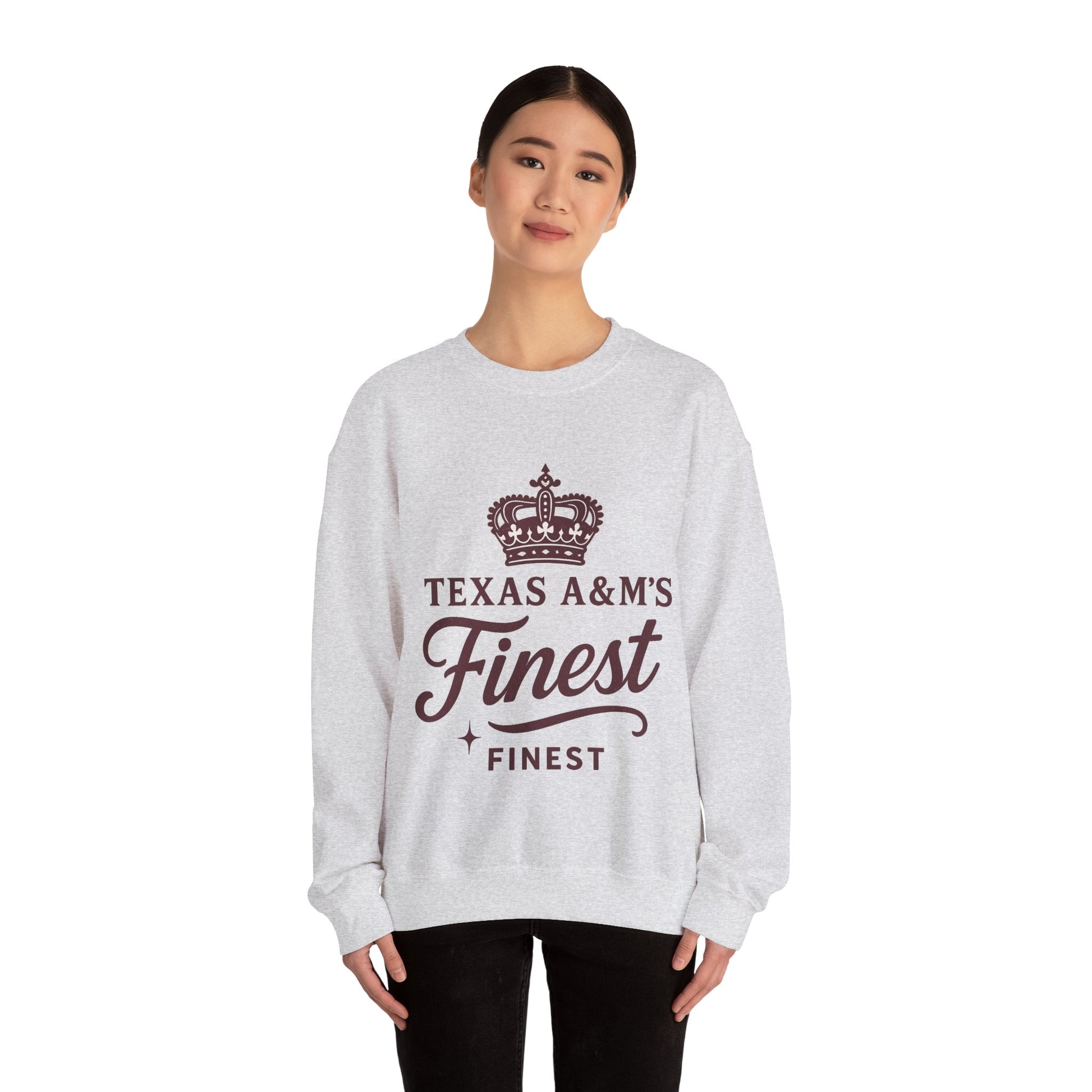 Texas A&M's Finest Crewneck Unisex Sweatshirt (Logo 1) - Sweet Baby Jeez Teez