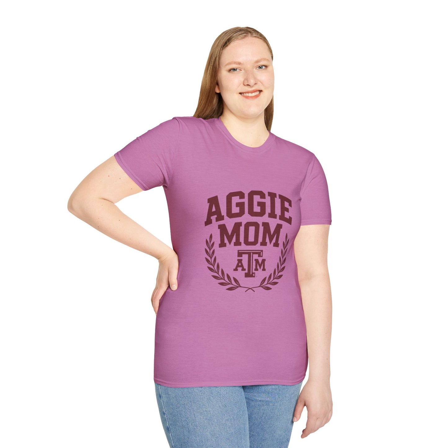 Aggie Mom Texas A&M Softstyle Women's Relaxed T-Shirt - Sweet Baby Jeez Teez