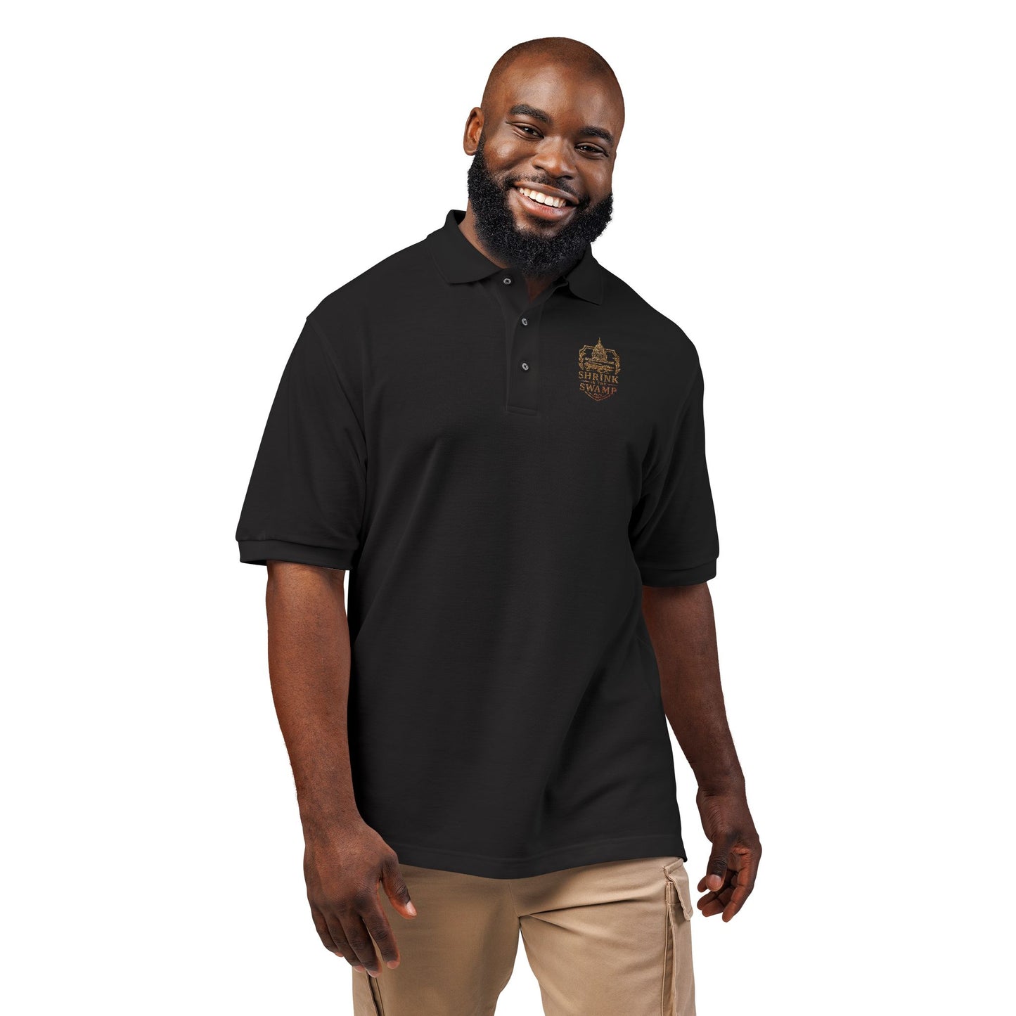 Shrink in the Swamp [TM] Logo Unisex Polo Shirt (Embroidery) - Sweet Baby Jeez Teez
