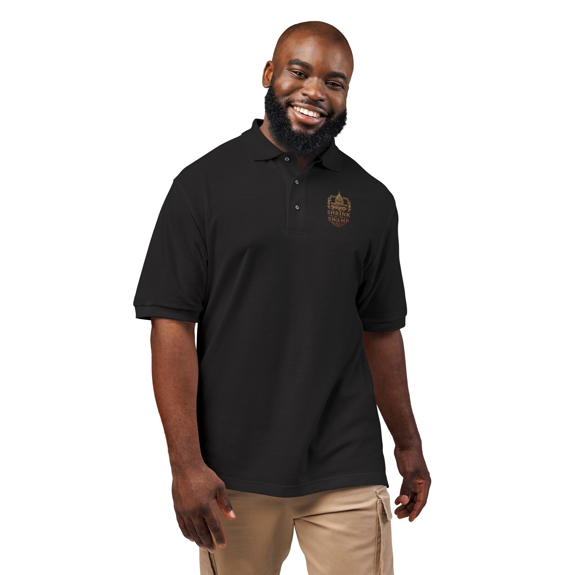 Shrink in the Swamp [TM] Logo Unisex Polo Shirt (Embroidery) - Sweet Baby Jeez Teez