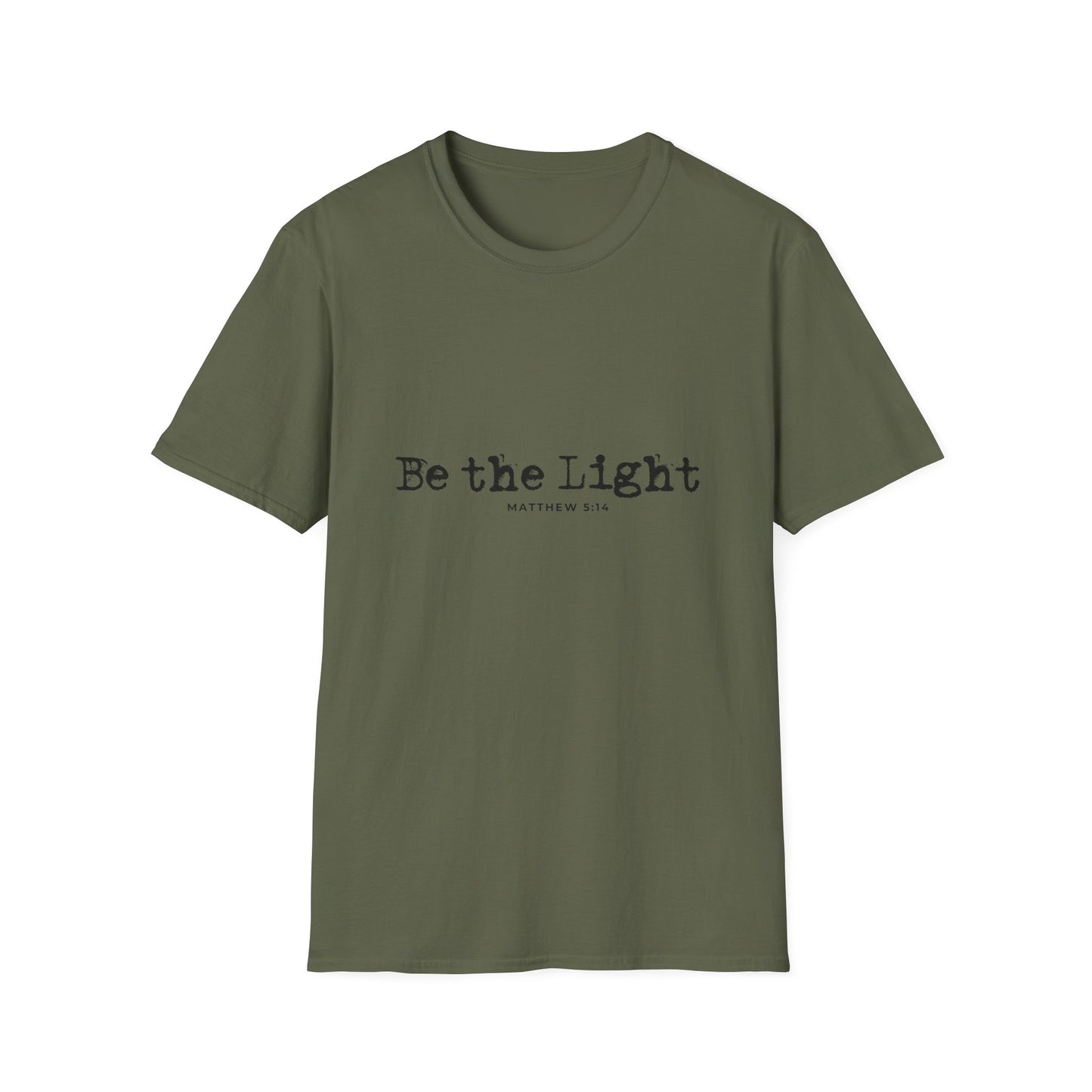 Be the Light Mens Relaxed Tshirt (Black Logo) - Sweet Baby Jeez Teez