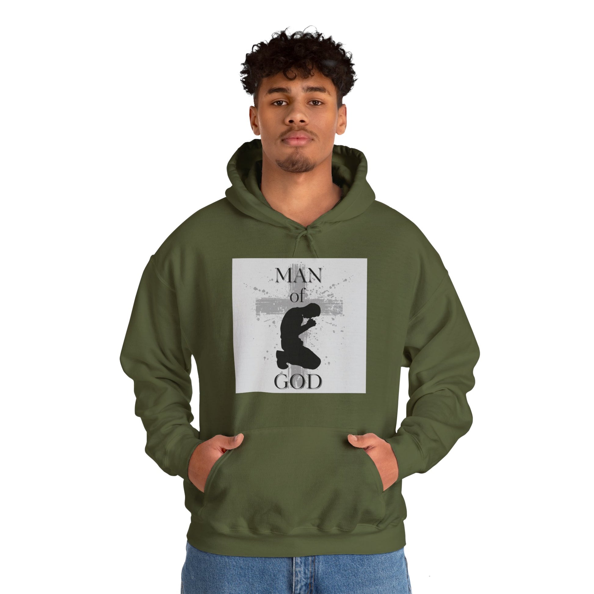 Man of God Men's Hoodie - Sweet Baby Jeez Teez