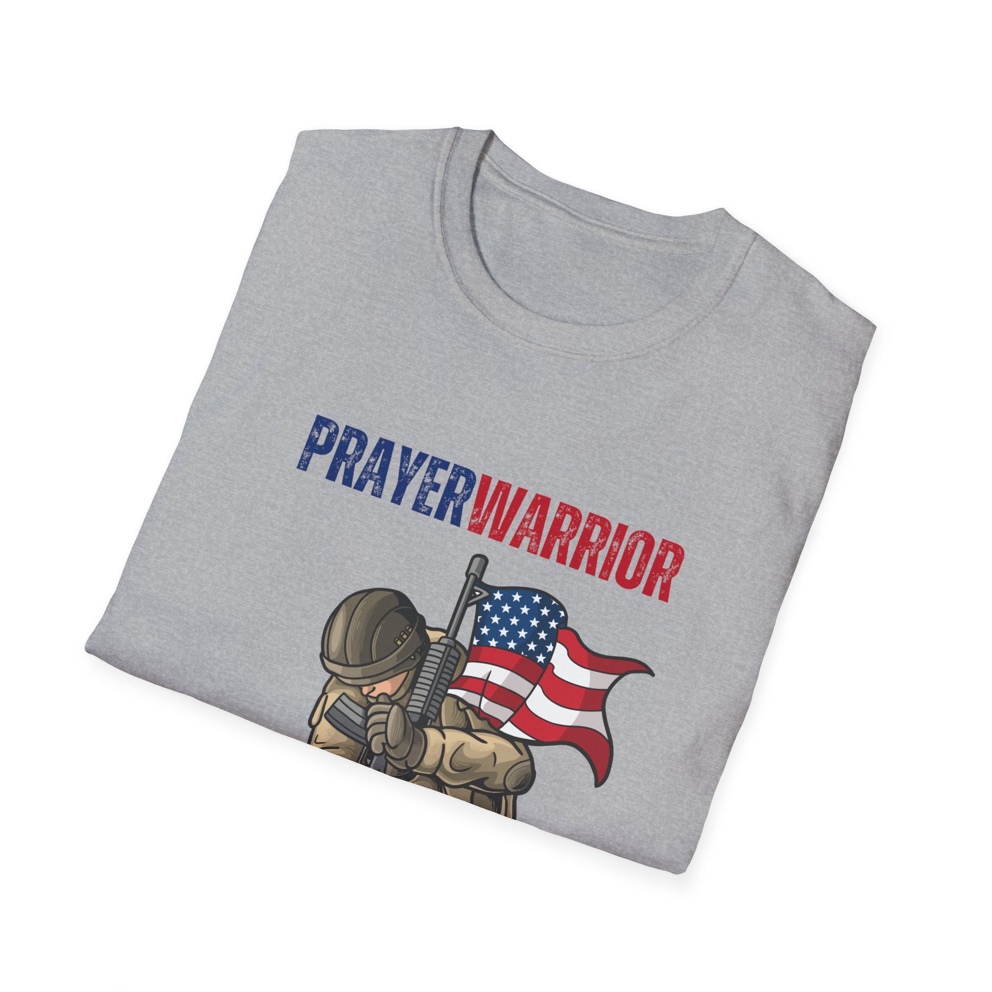Prayer Warrior Soldier Men's Tshirt S-5XL - Sweet Baby Jeez Teez