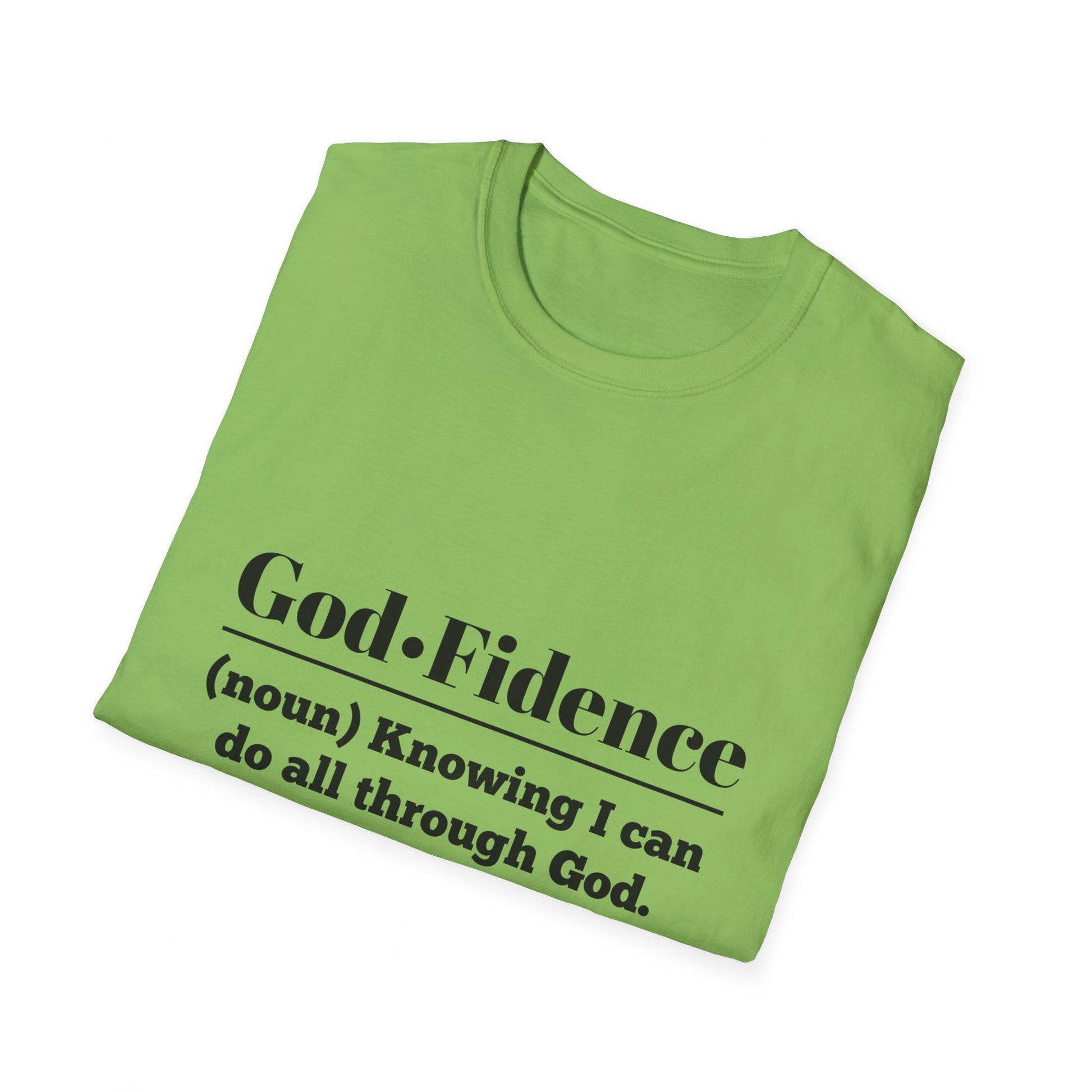 God-Fidence Men's Tshirt (Black Logo) - Sweet Baby Jeez Teez