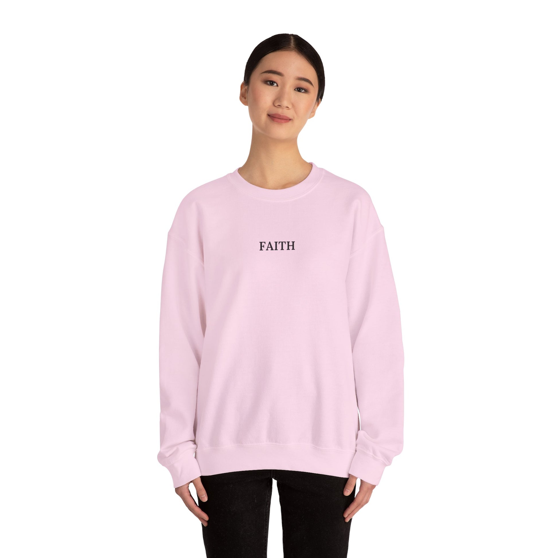 Have a Little Faith Women's Relaxed Sweatshirt (Black Logo) - Sweet Baby Jeez Teez