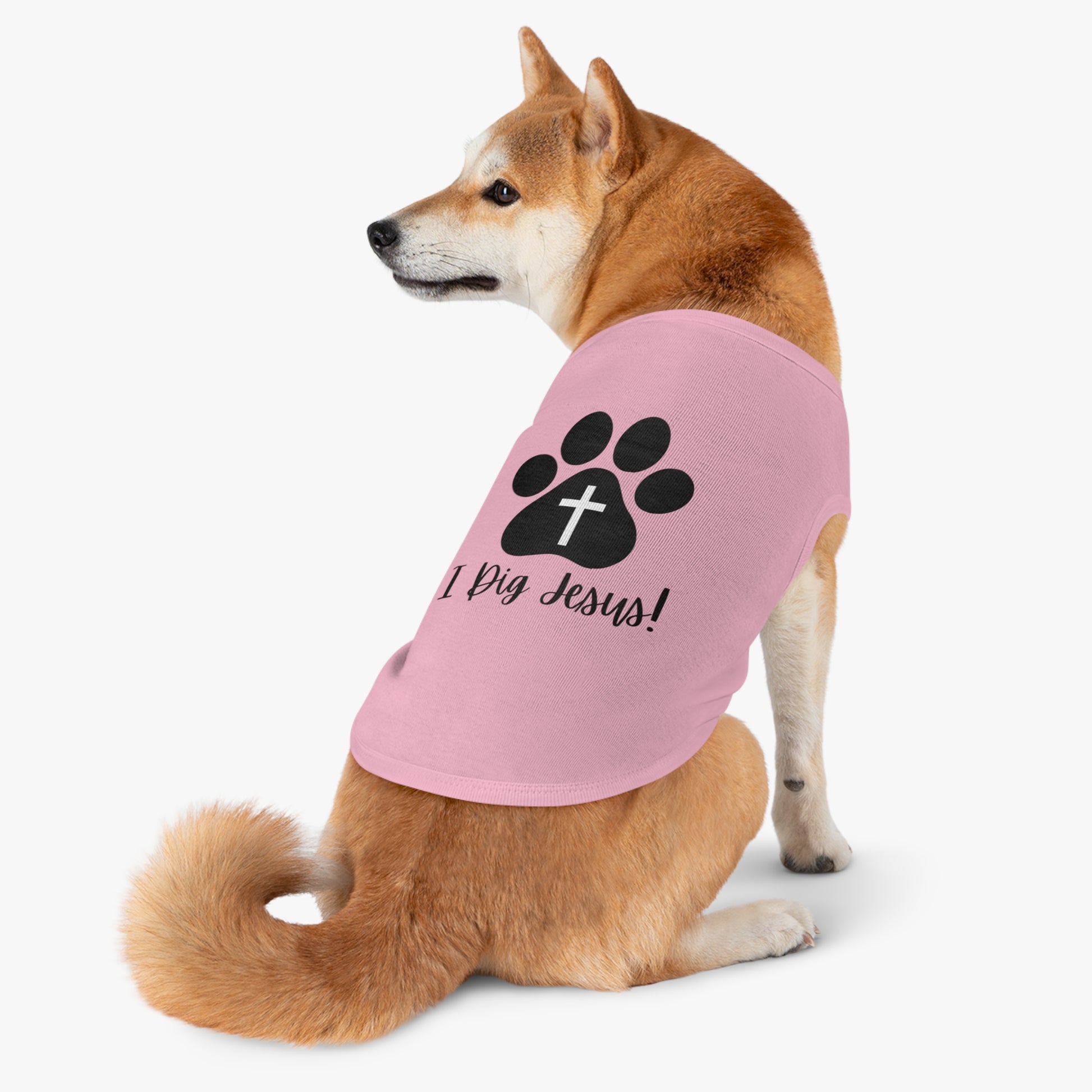 I Dig Jesus Doggo Tank Top (Black and White Logo) - Sweet Baby Jeez Teez
