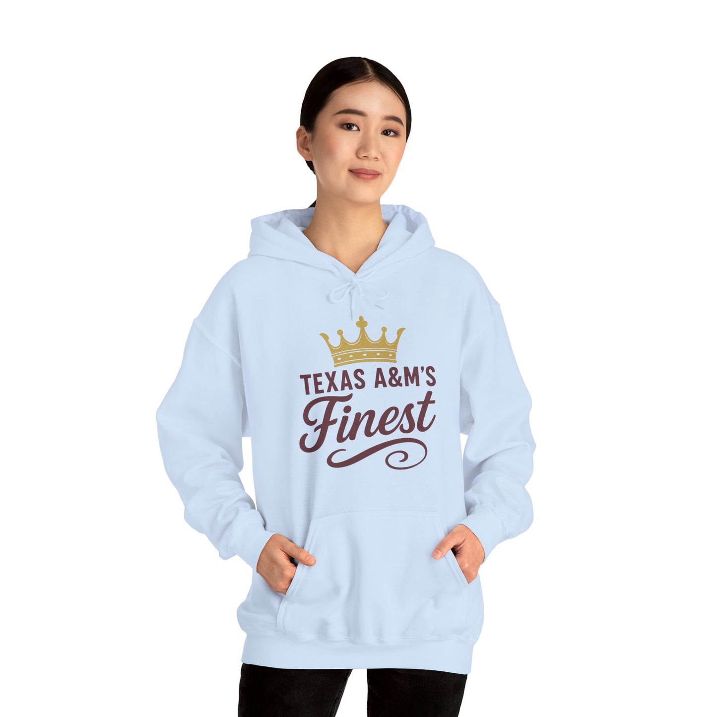 Texas A&M's Finest Unisex Heavy Blend Hoodie - Sweet Baby Jeez Teez