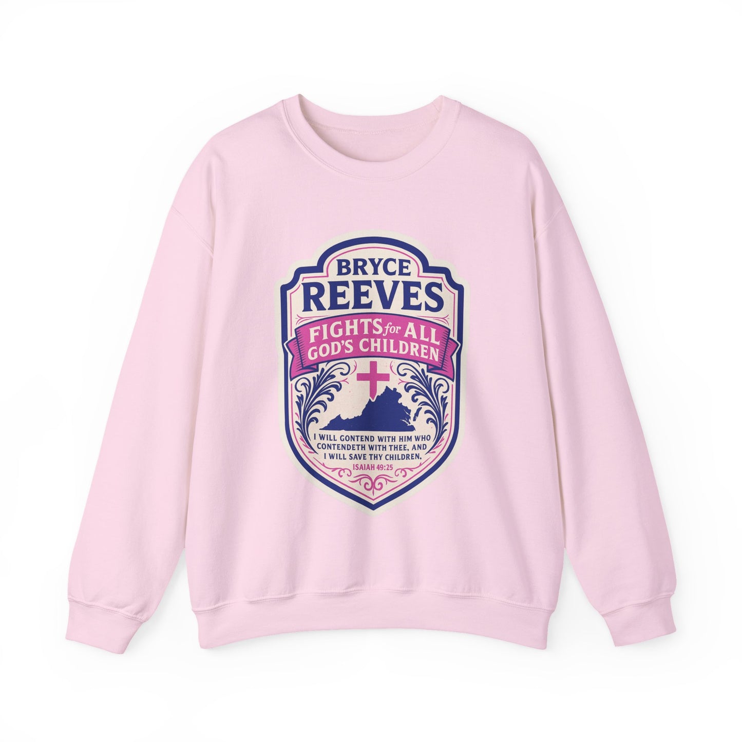 Bryce Reeves Fights for ALL God's Children Women's Crewneck Sweatshirt