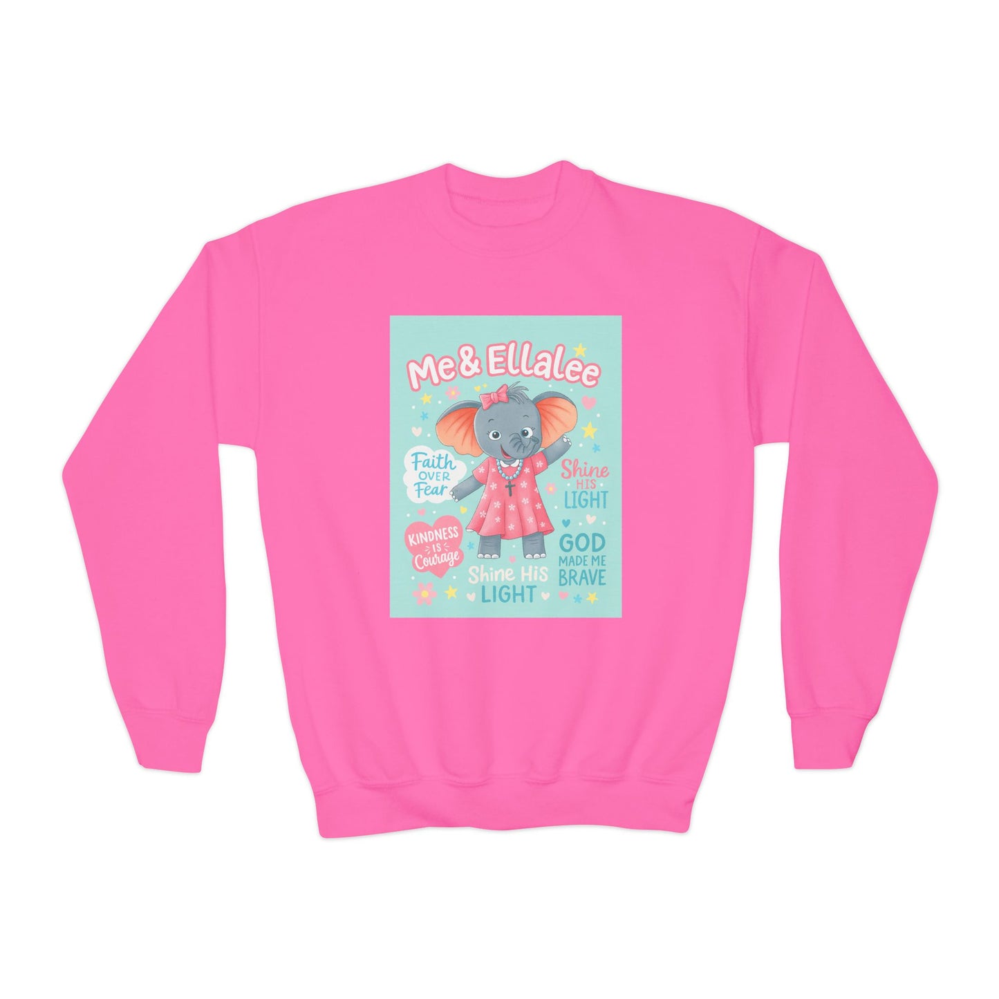 Ellalee the Elephant (TM) Girl's Sweatshirt (Mint Logo)