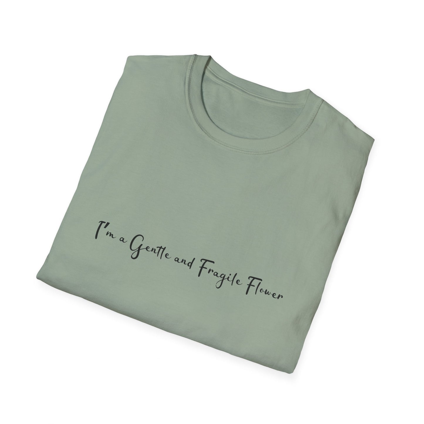 Fragile Flower Womens Relaxed/Plus Tshirt (FP Black Logo) - Sweet Baby Jeez Teez