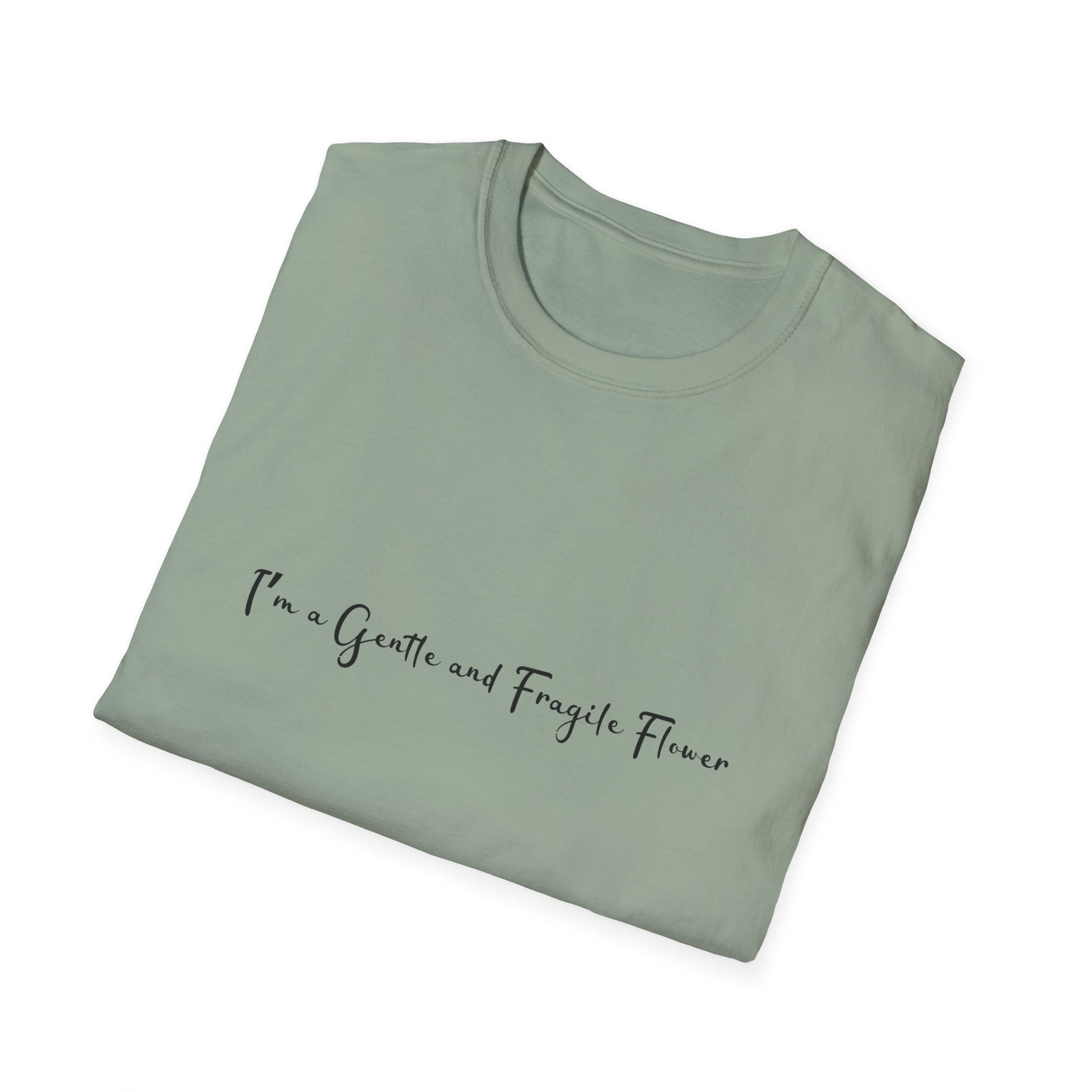 Fragile Flower Womens Relaxed/Plus Tshirt (FP Black Logo) - Sweet Baby Jeez Teez