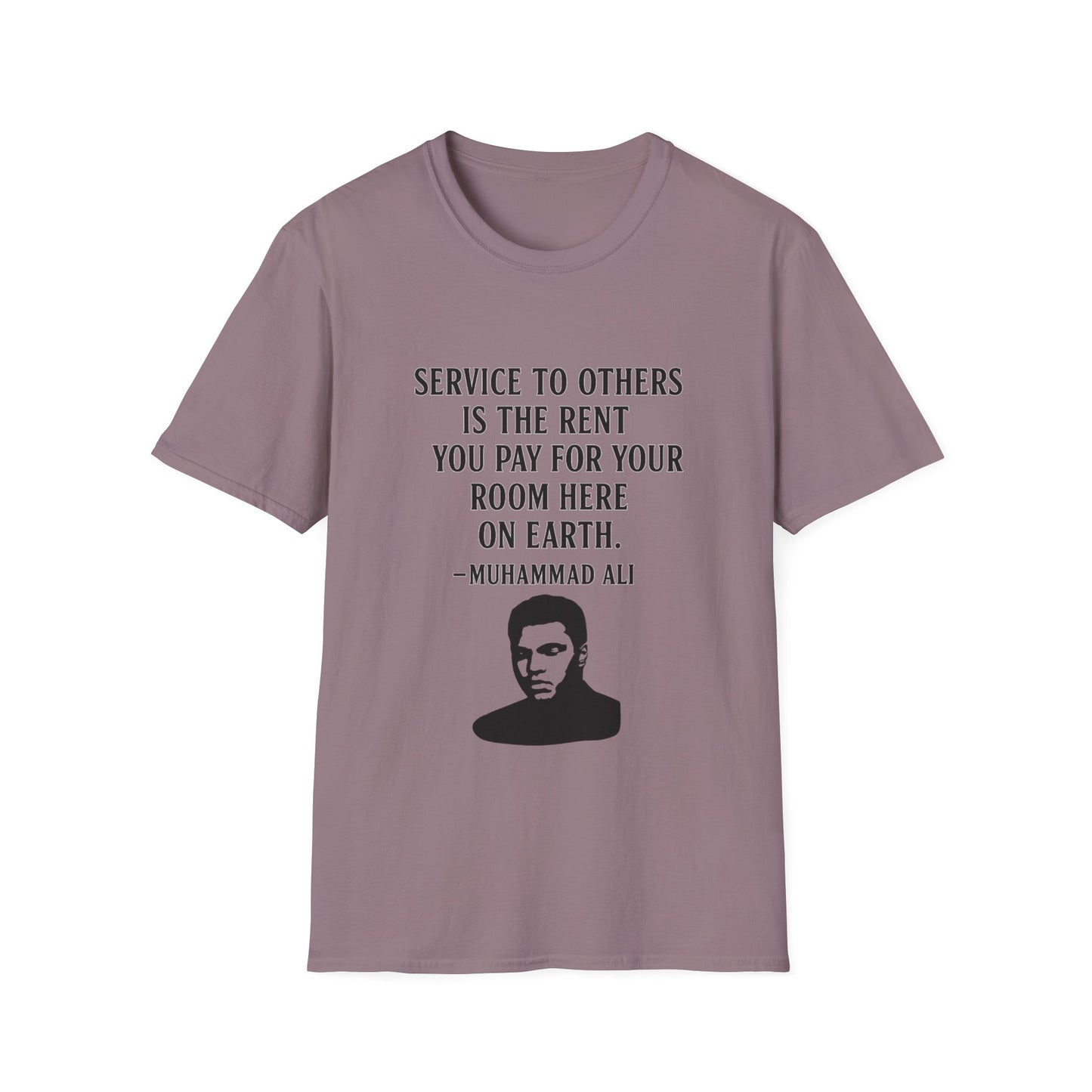 "Service to Others" Ali Unisex Softstyle Tshirt (IM Logo)
