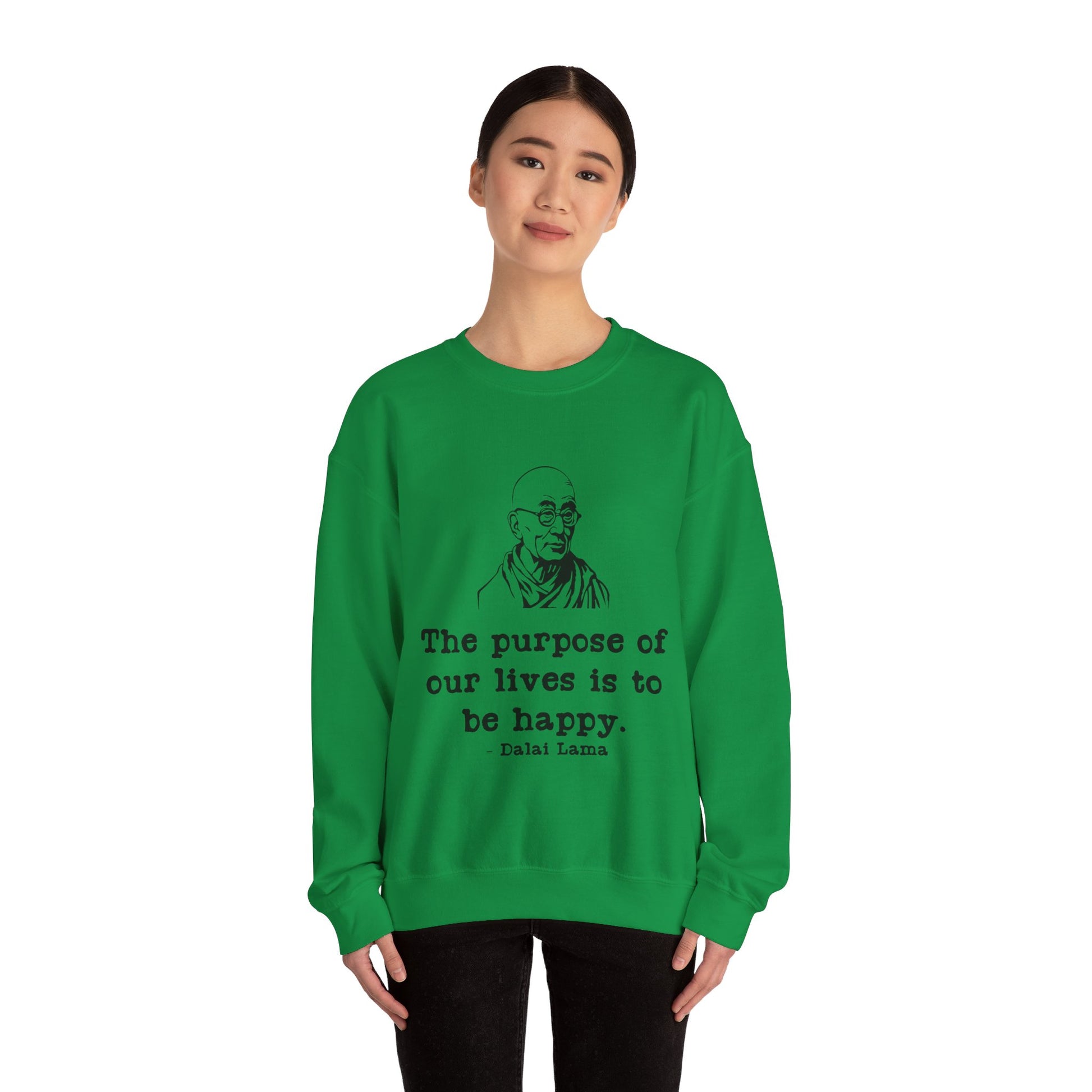 Purpose of Life Men's Sweatshirt (IW Black Logo) - Sweet Baby Jeez Teez