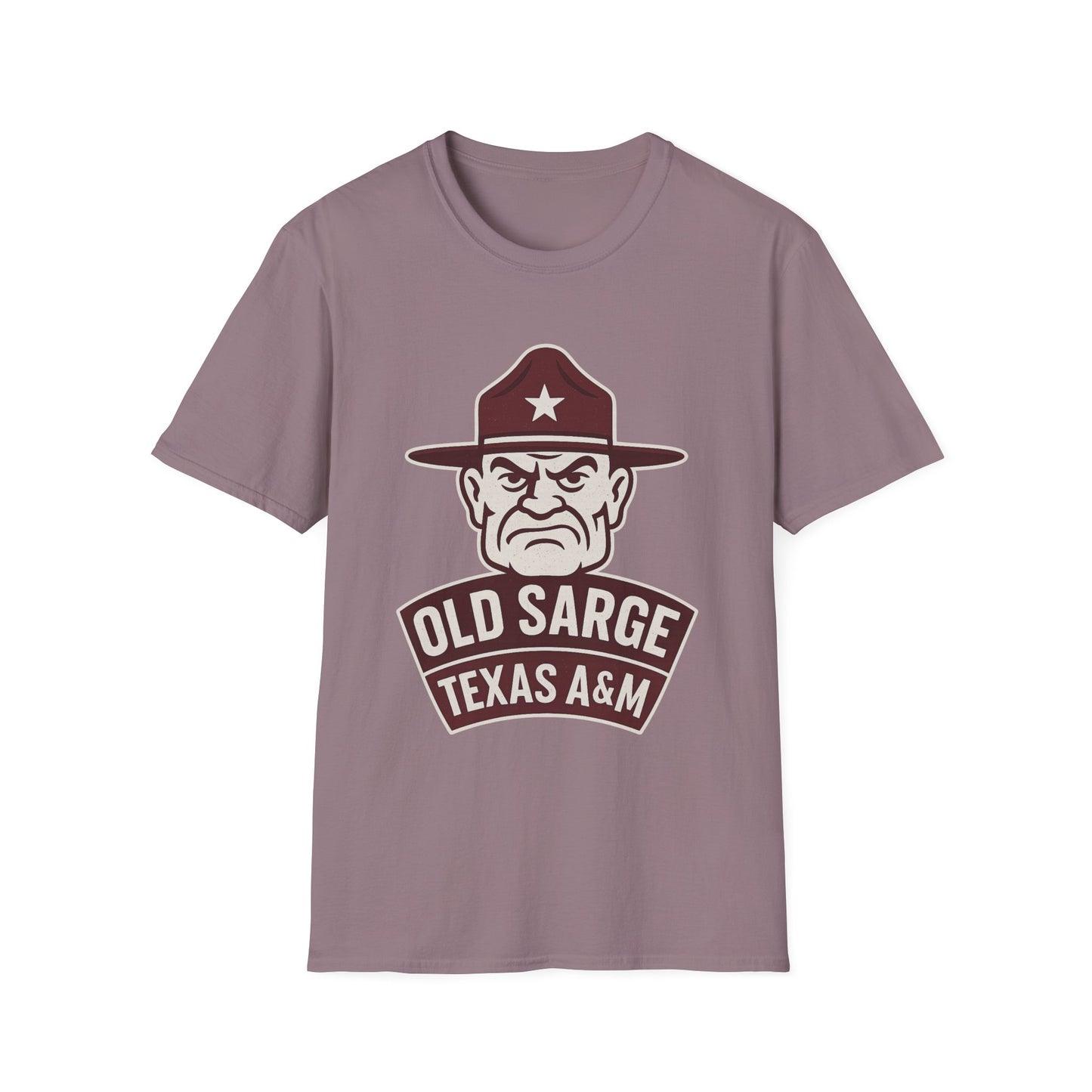 Texas A&M Old Sarge Unisex Softstyle T-Shirt - Sweet Baby Jeez Teez