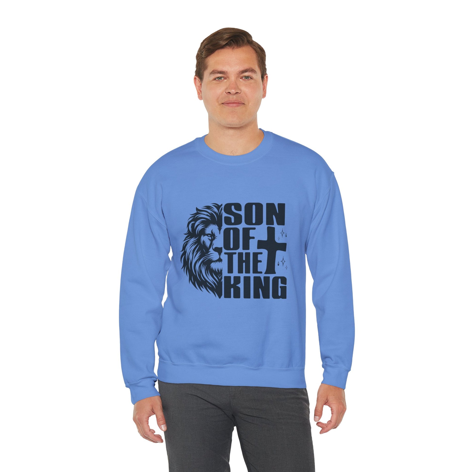 Son of the King Men's Sweatshirt (Black Logo) - Sweet Baby Jeez Teez