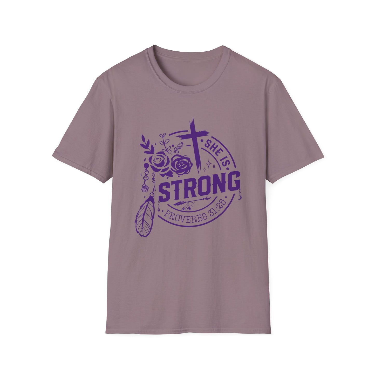 "She is Strong" Proverbs 31:25 Bible Verse Women's Relaxed Tshirt