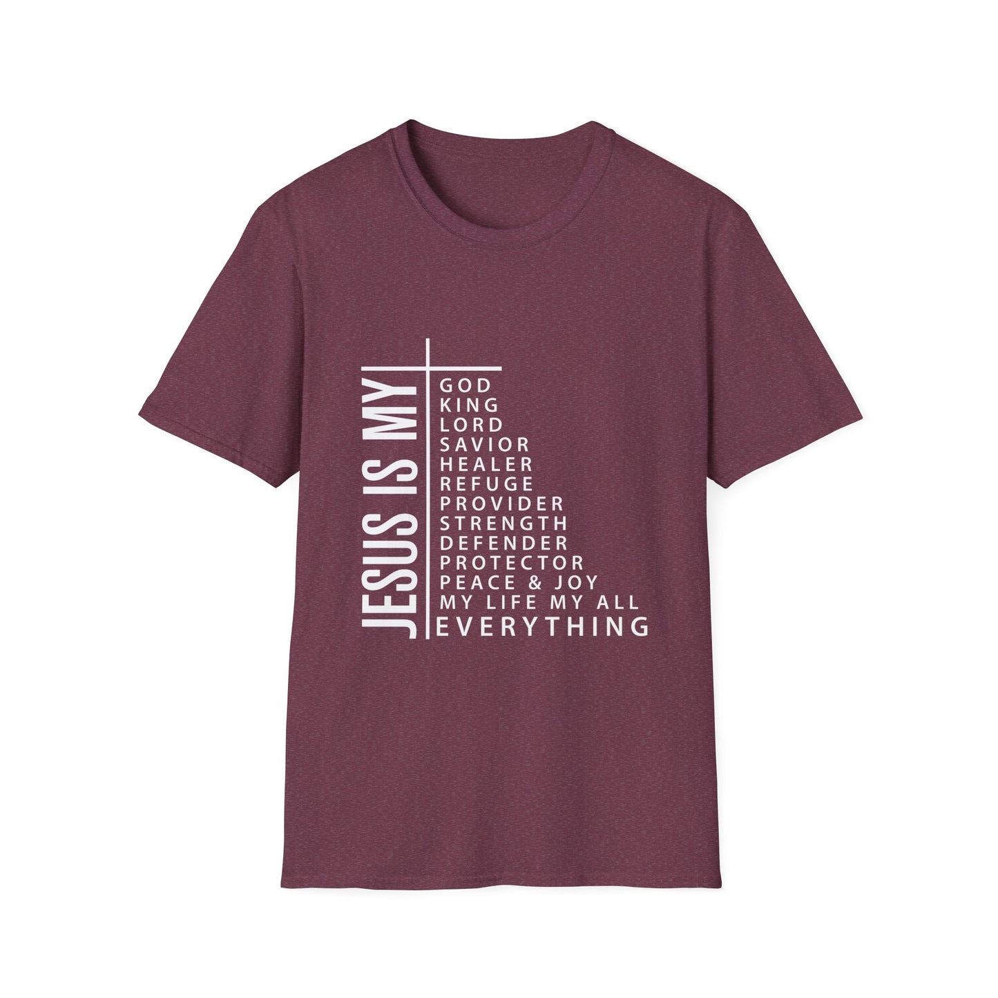 Jesus is My Women's Relaxed/Plus Tshirt (White Logo) - Sweet Baby Jeez Teez