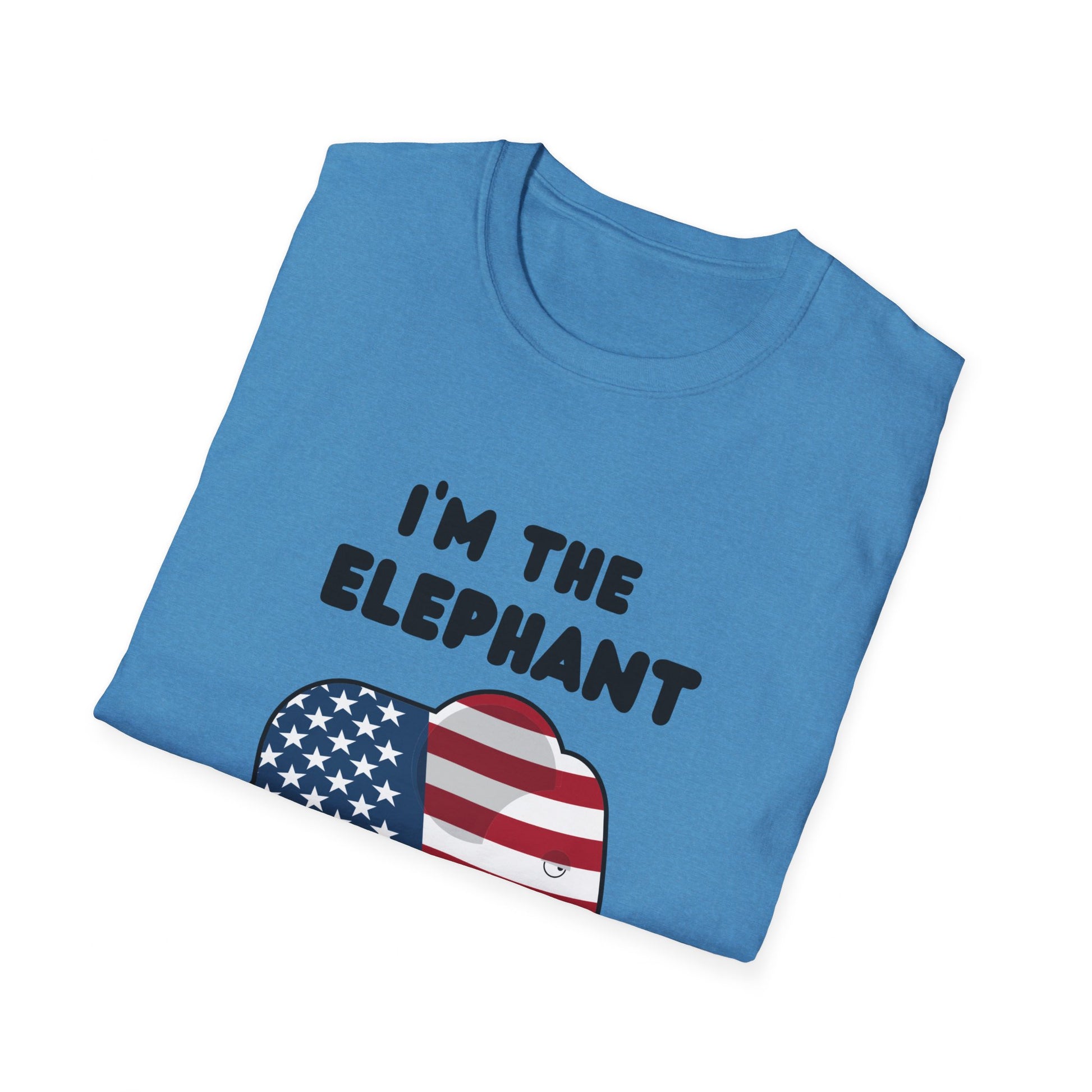 Elephant in Room Cartoon Women's Relaxed/Plus Tshirt (Black Logo) - Sweet Baby Jeez Teez