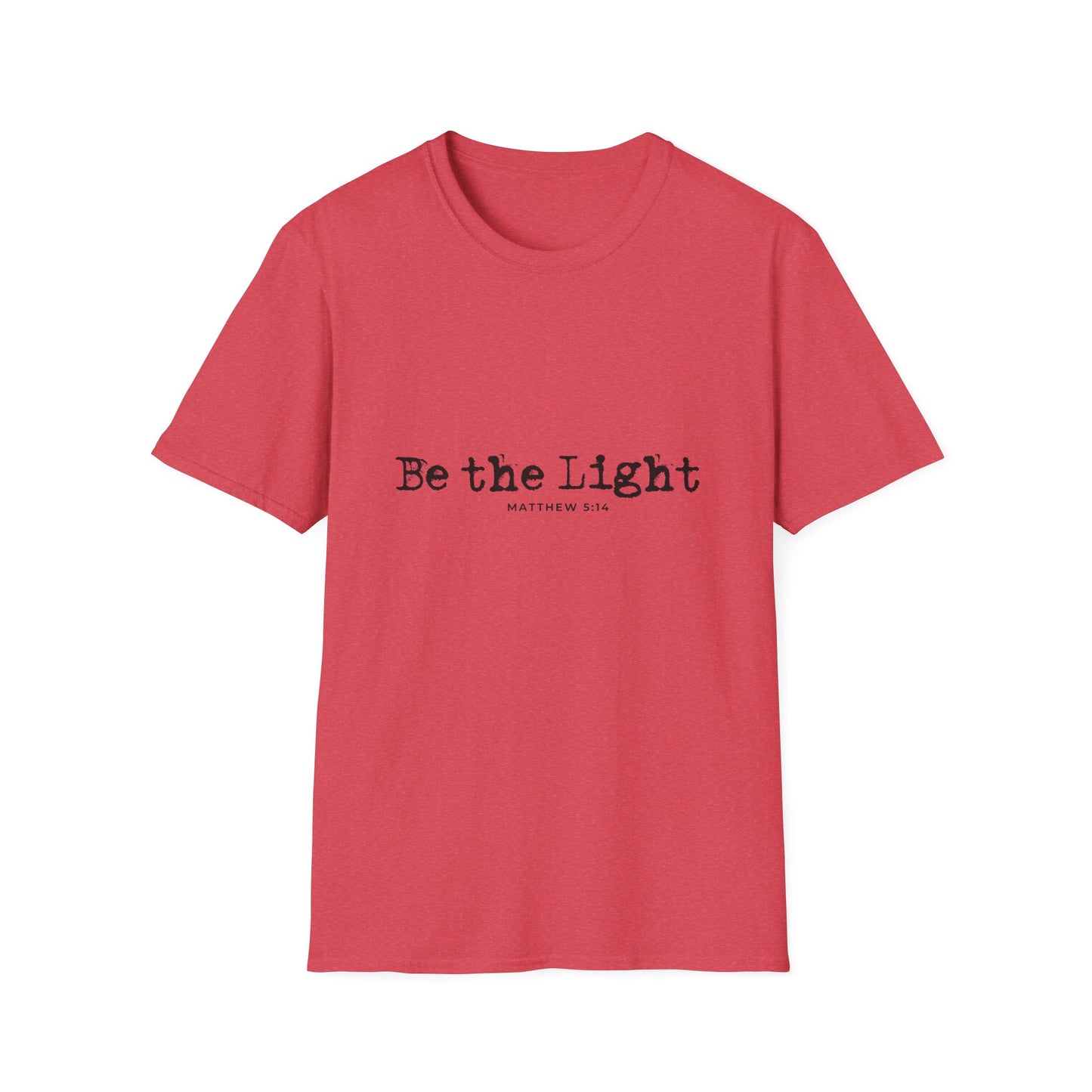 Be the Light Mens Relaxed Tshirt (Black Logo) - Sweet Baby Jeez Teez
