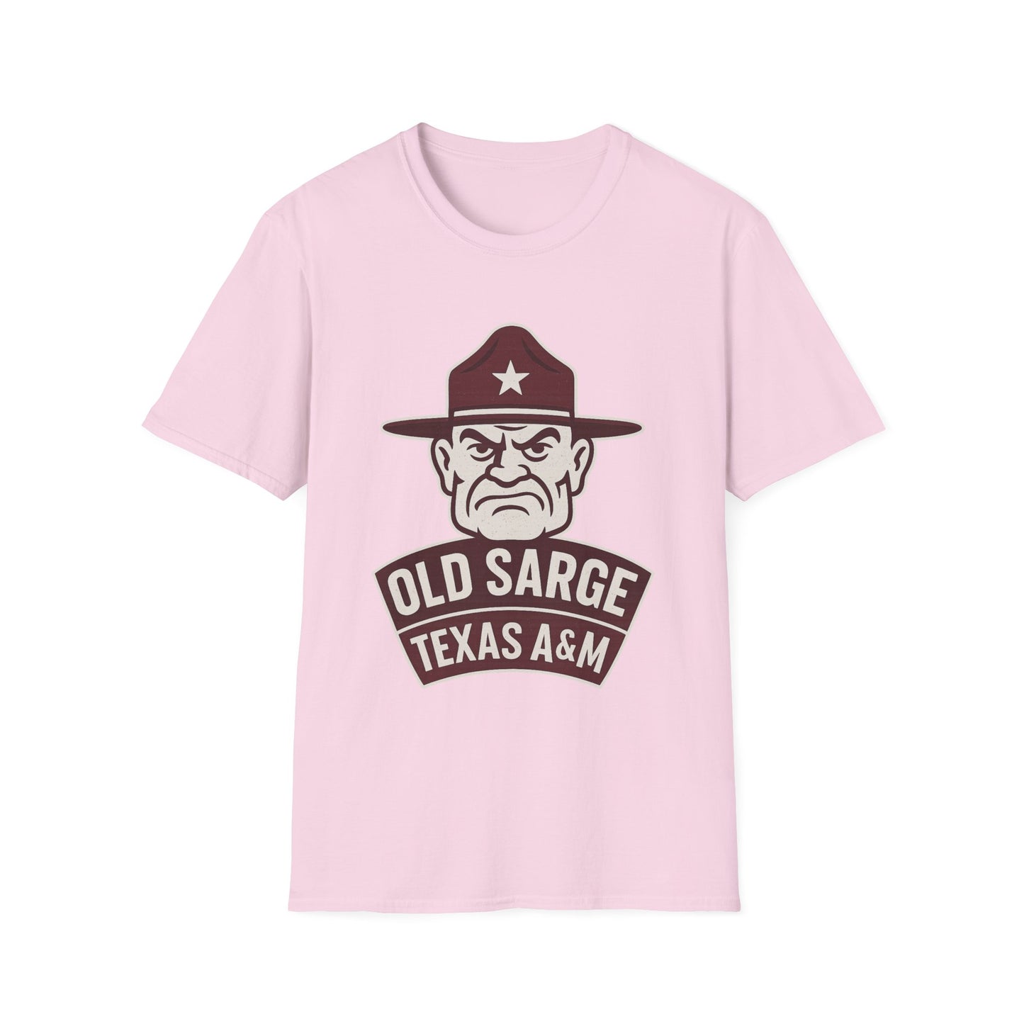 Texas A&M Old Sarge Unisex Softstyle T-Shirt - Sweet Baby Jeez Teez
