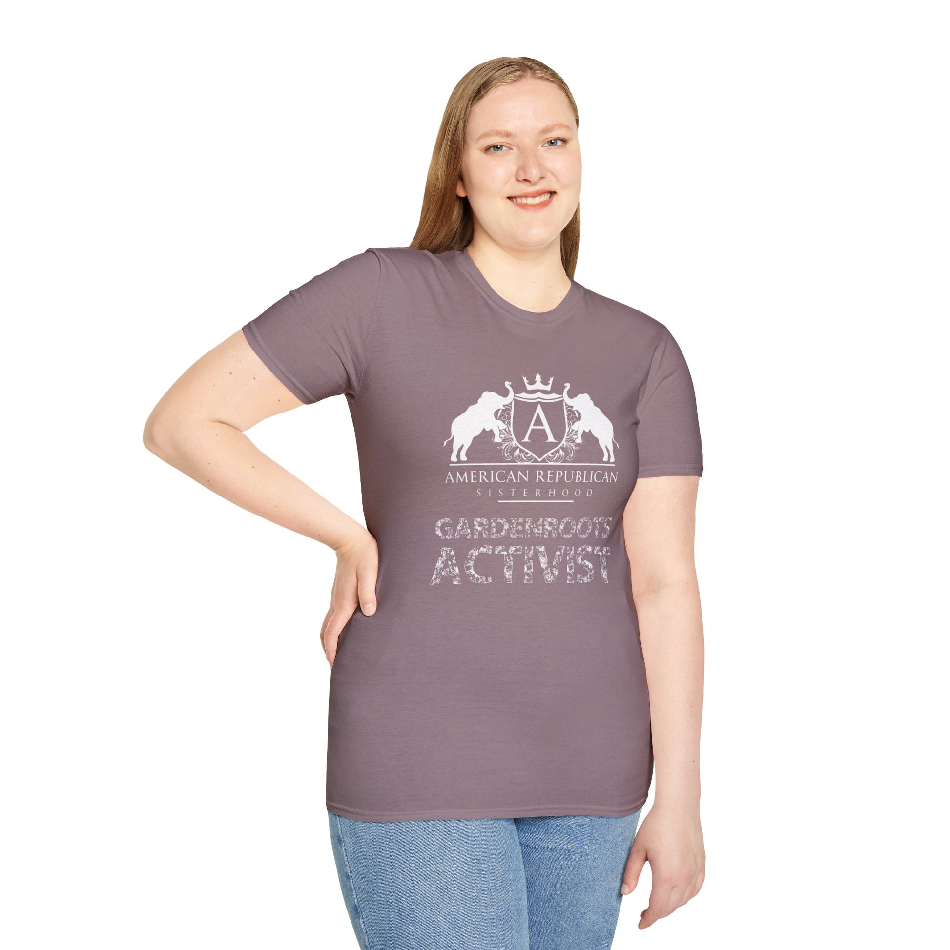 Gardenroots Activist Women's Relaxed/Plus Tshirt (ARS White Logo) - Sweet Baby Jeez Teez