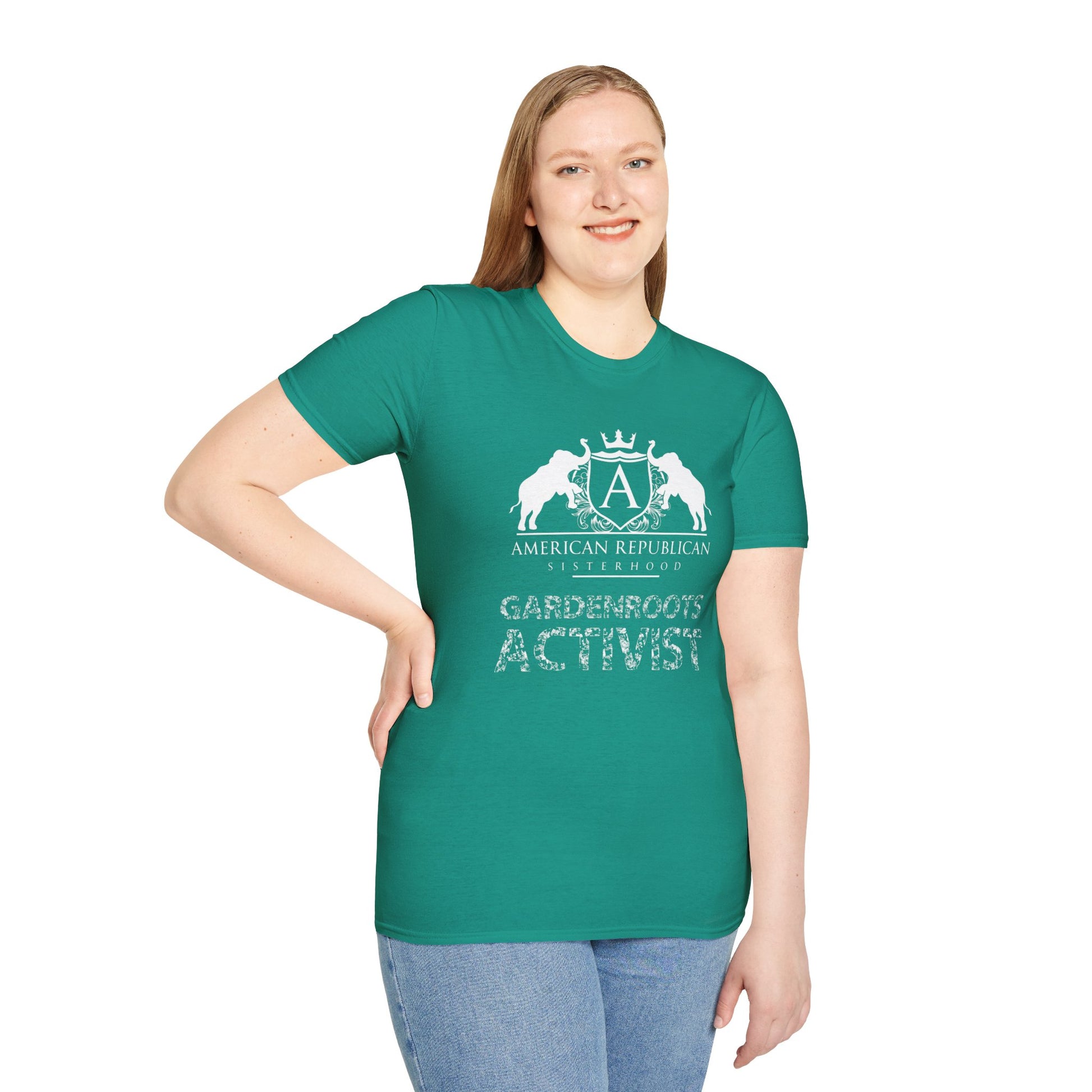 Gardenroots Activist Women's Relaxed/Plus Tshirt (ARS White Logo) - Sweet Baby Jeez Teez