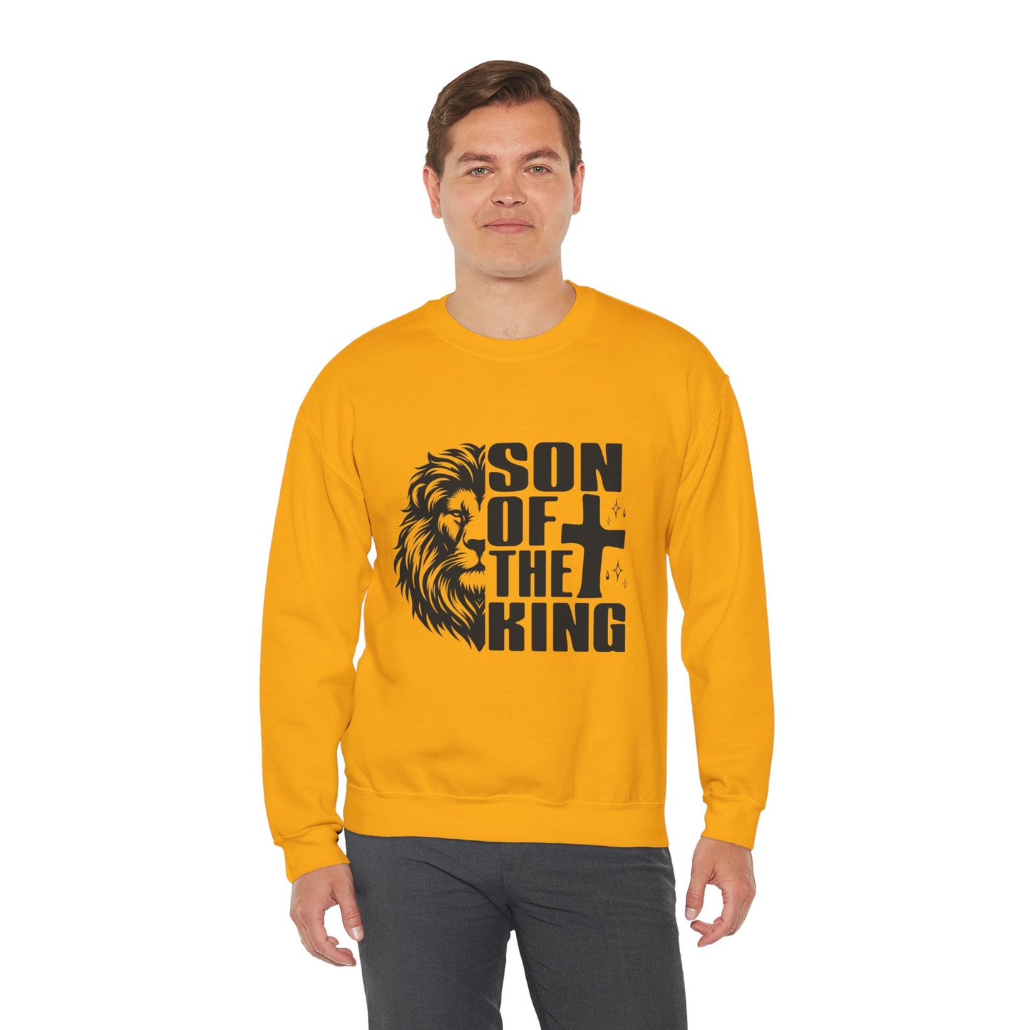 Son of the King Men's Sweatshirt (Black Logo) - Sweet Baby Jeez Teez
