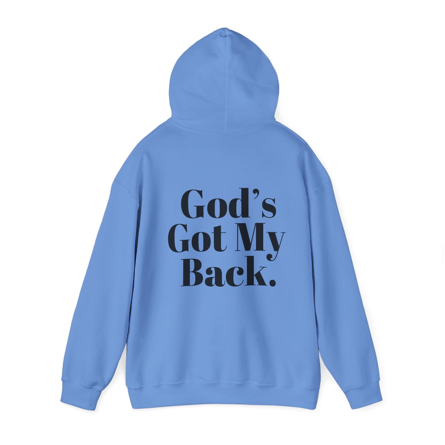 God's Got My Back Men's Hoodie (Black Logo) - Sweet Baby Jeez Teez