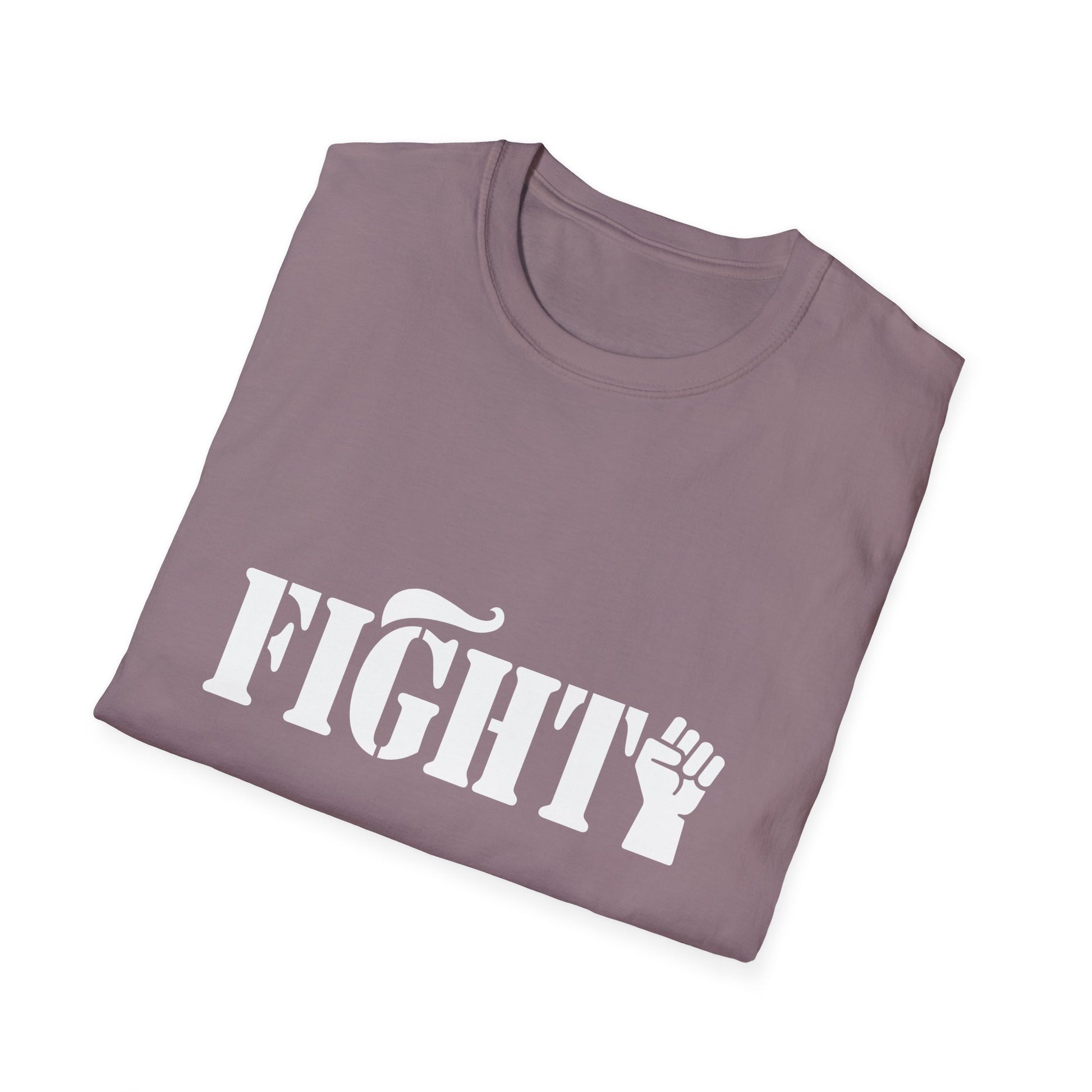 Fight Women's Relaxed/Plus Tshirt (White Fist Logo) - Sweet Baby Jeez Teez